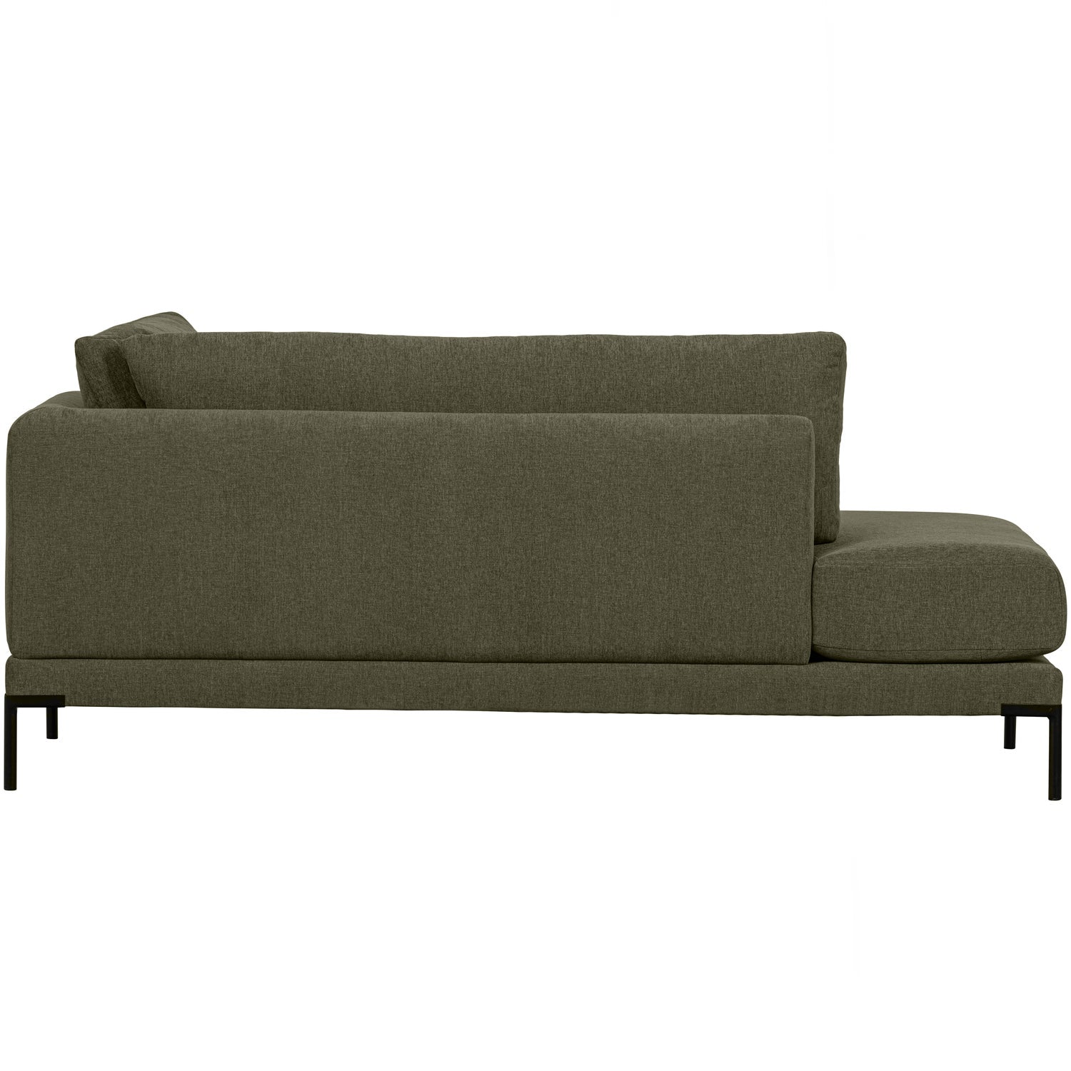 Pravostranný szezlong COUPLE tmavě zelený