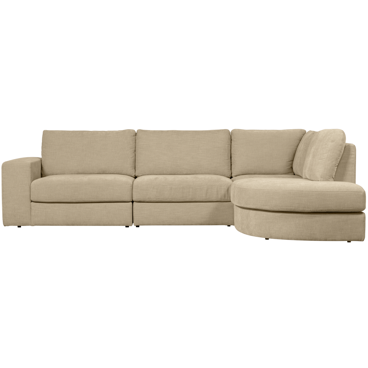 Right-facing FAMILY corner sofa in sand