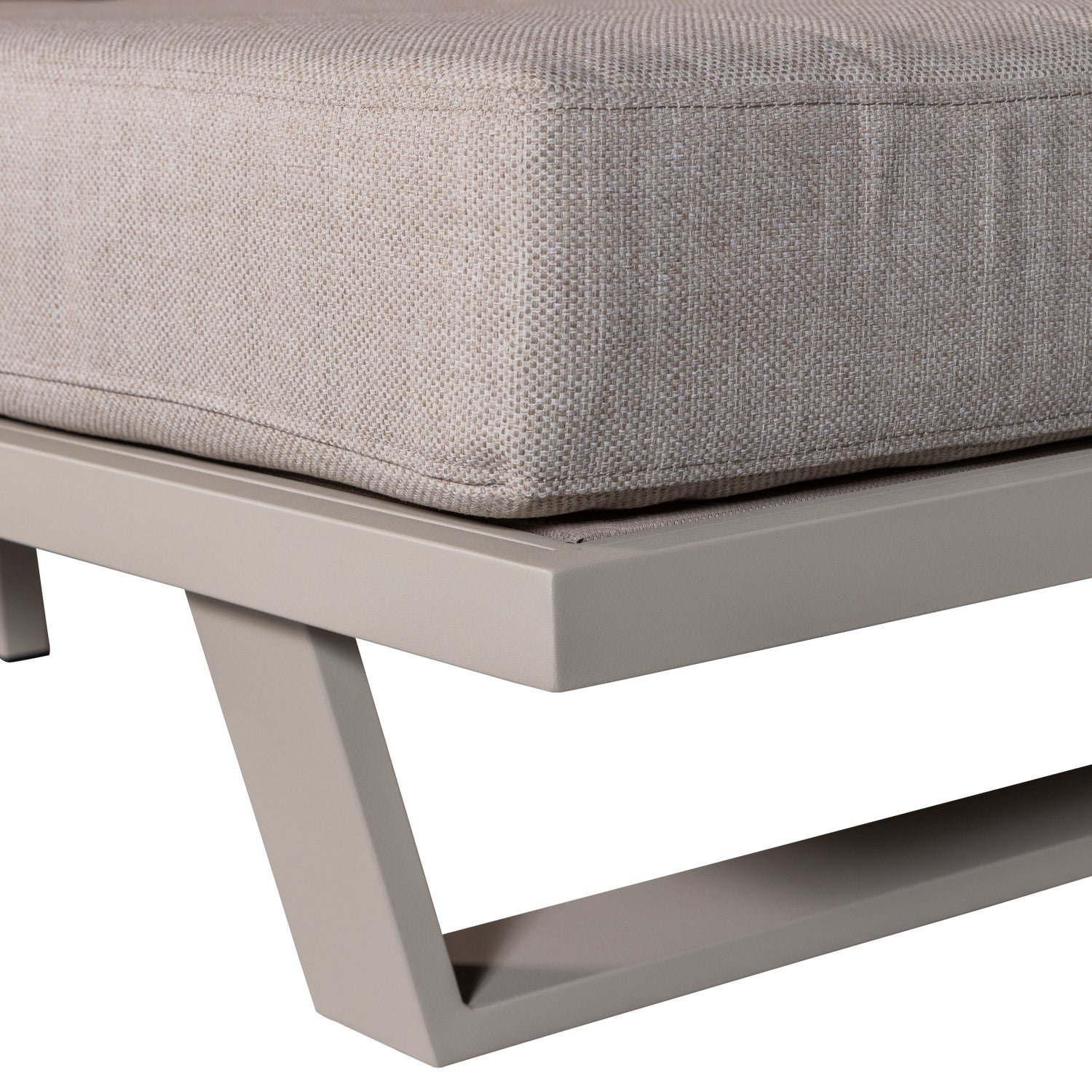3-Seater Garden Sofa BEAR Sand Grey