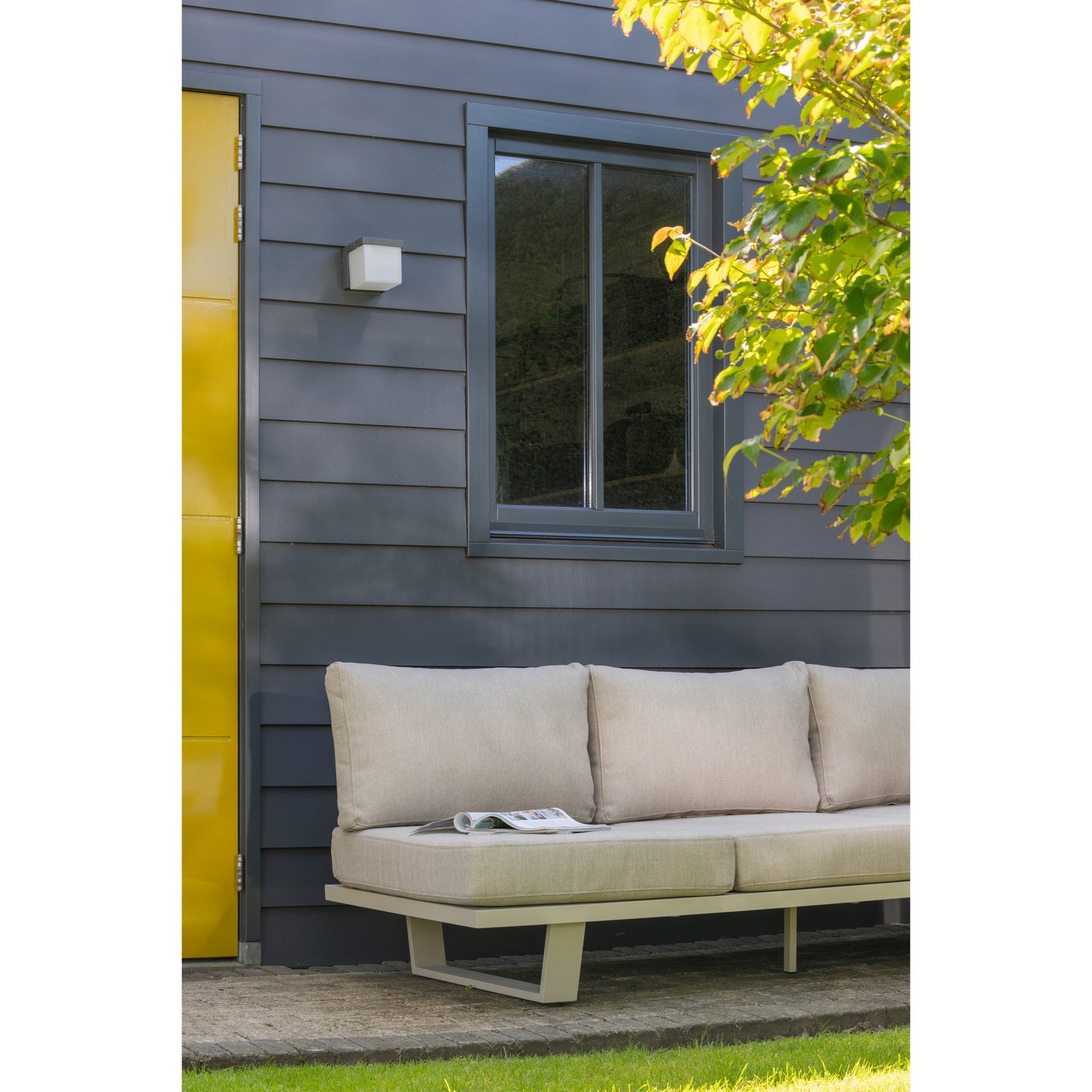3-Seater Garden Sofa BEAR Sand Grey
