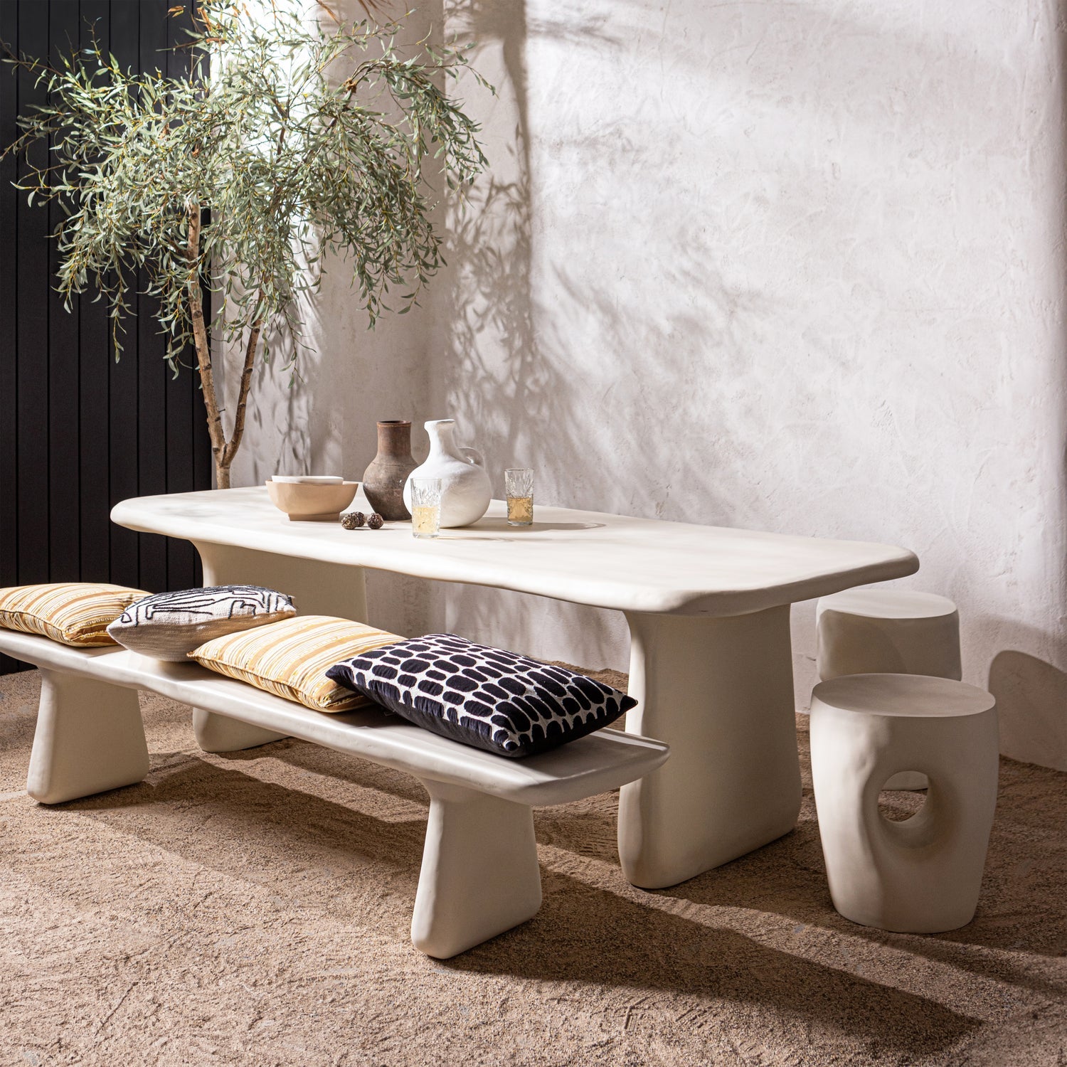 LOGGIA Cream Bench