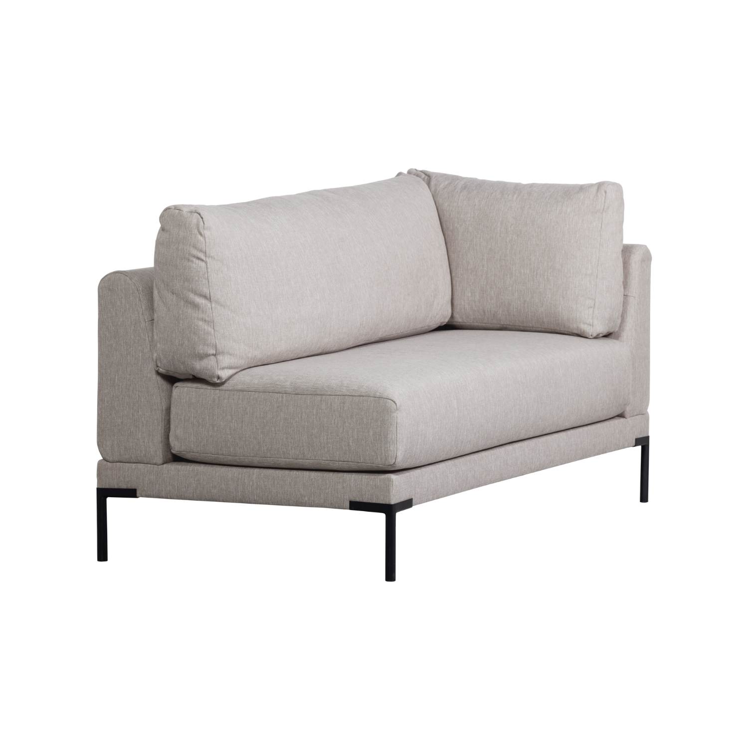 Szezlong levostranný COUPLE DINING BENCH jasnosivý