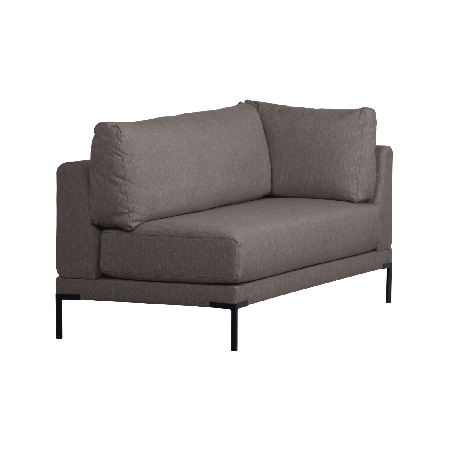 Szezlong levostranný COUPLE DINING BENCH šedý