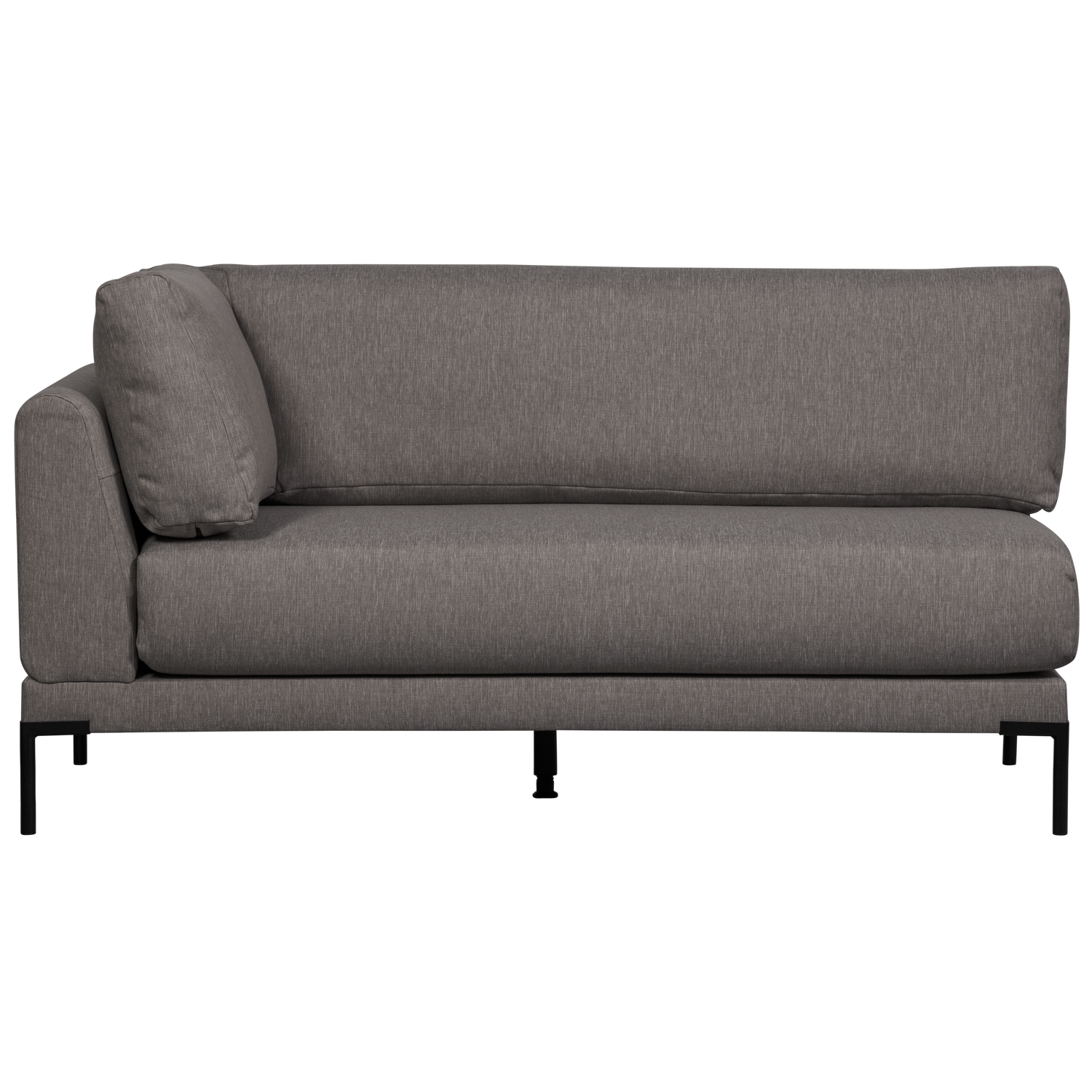 Right-facing chaise longue COUPLE DINING BENCH gray