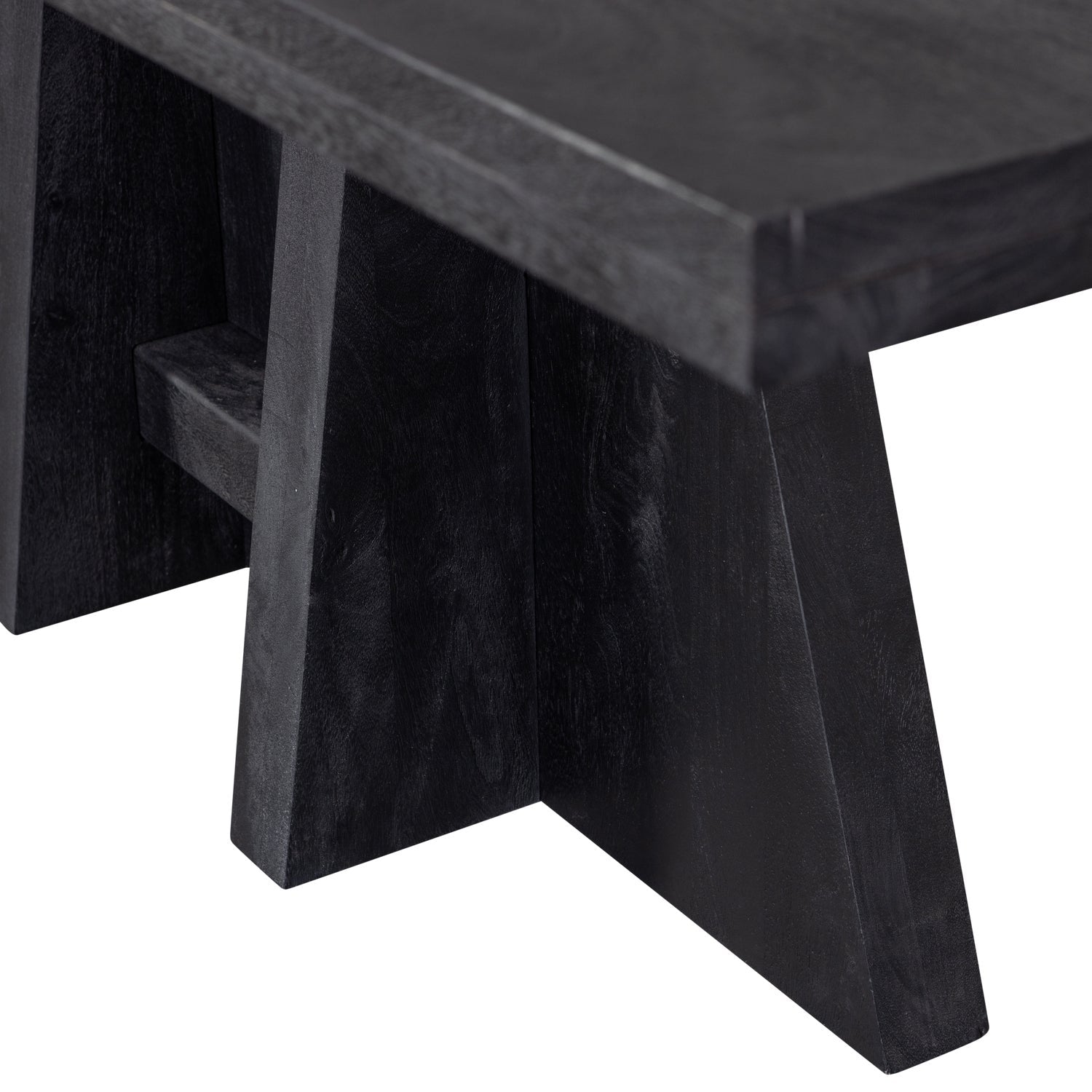 Table kean black mango wood