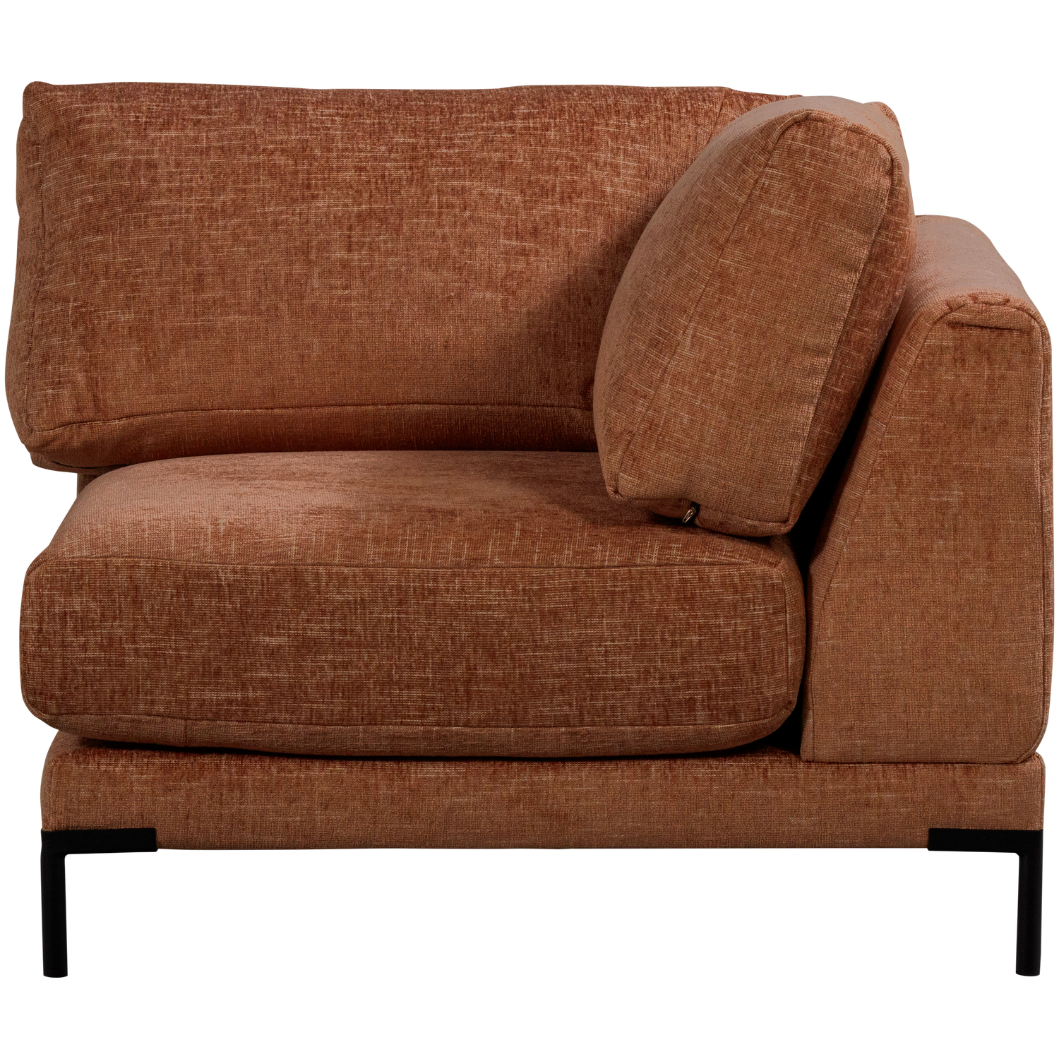 Sofa COUPLE - rohový modul rdzavý melange