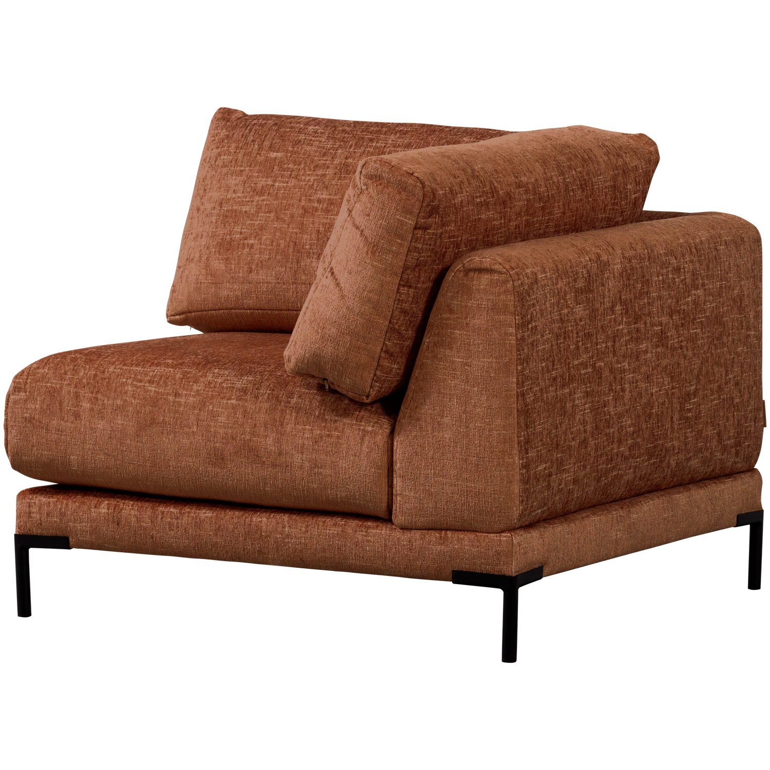 Sofa COUPLE - rohový modul rdzavý melange