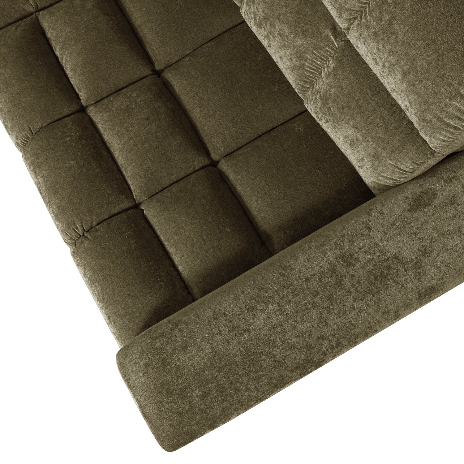 Rohová pohovka pravostranná SECOND DATE zelená