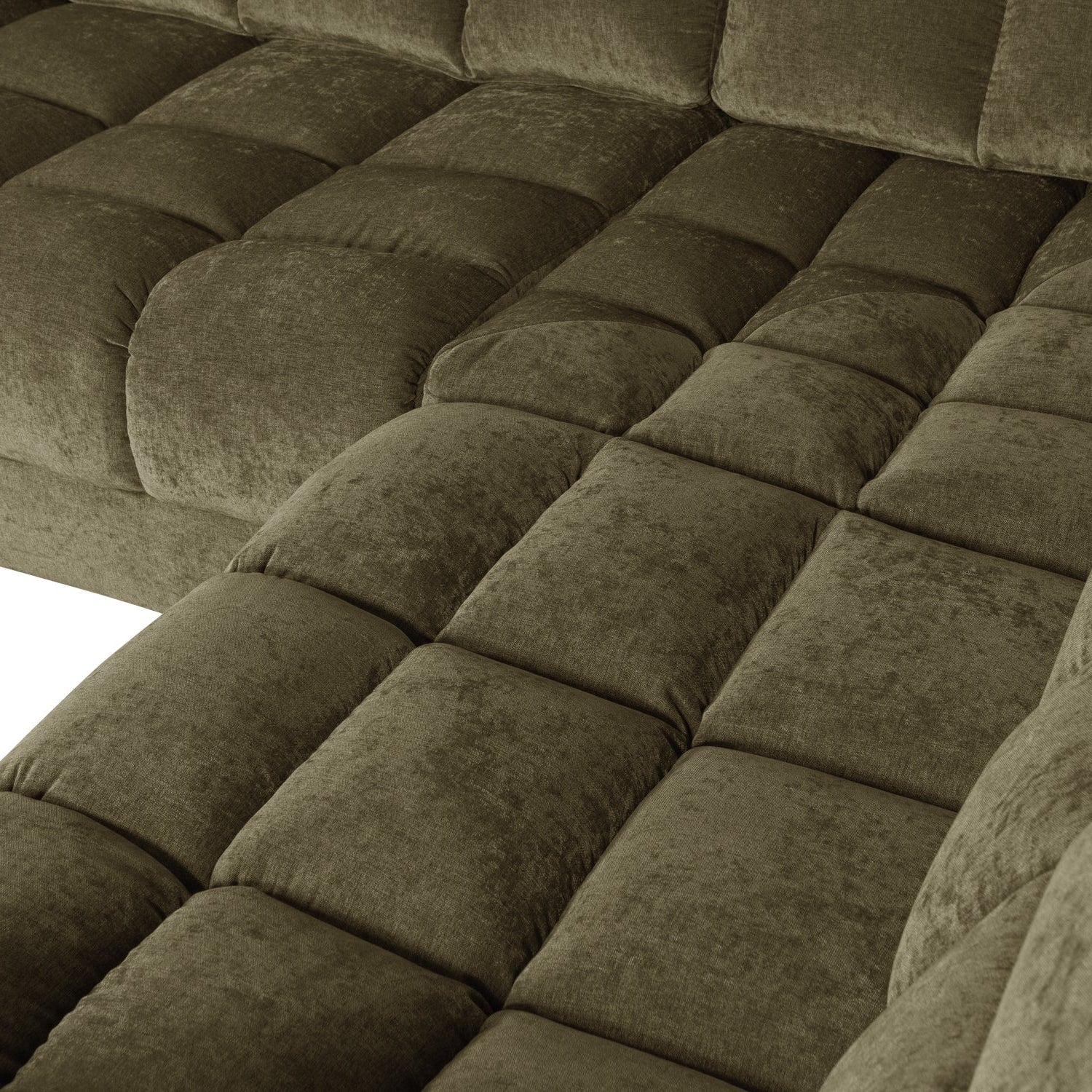 Rohová pohovka pravostranná SECOND DATE zelená