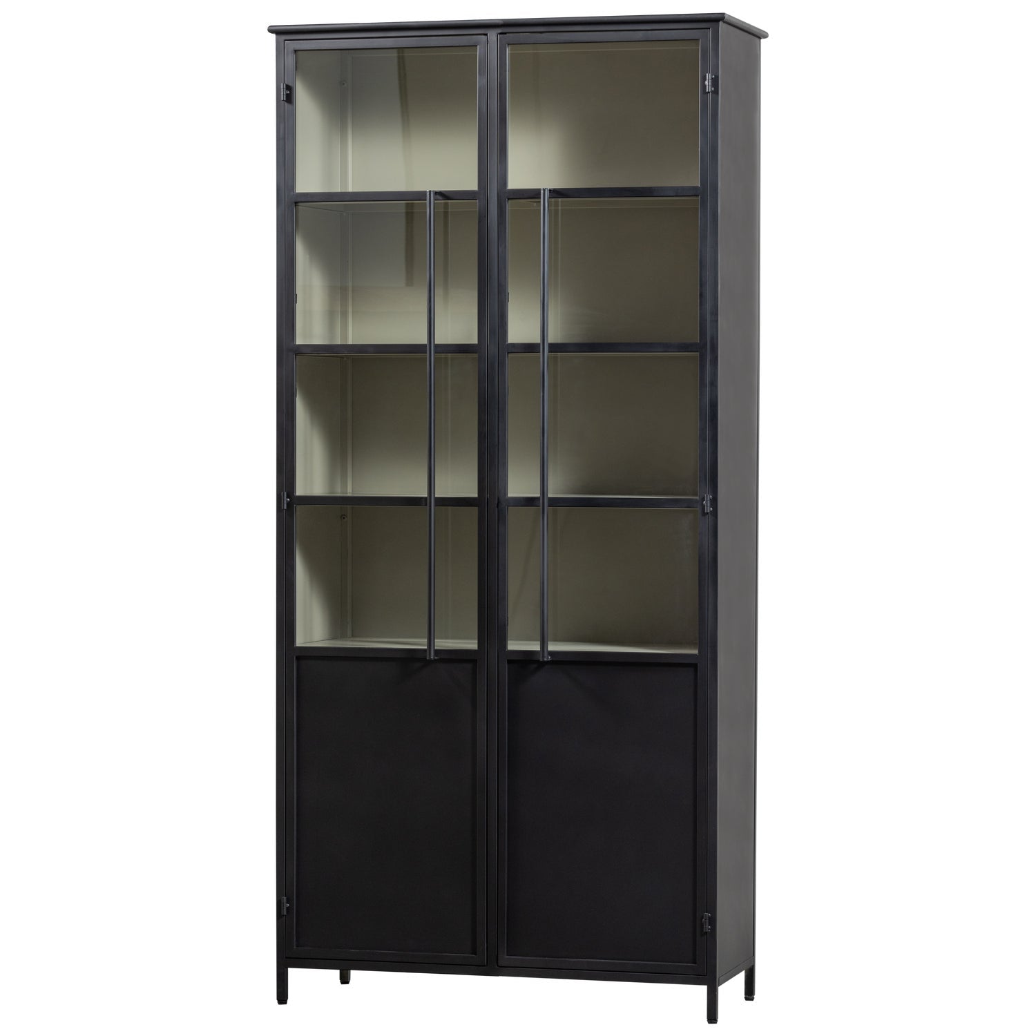 2-door display cabinet EXHIBIT black