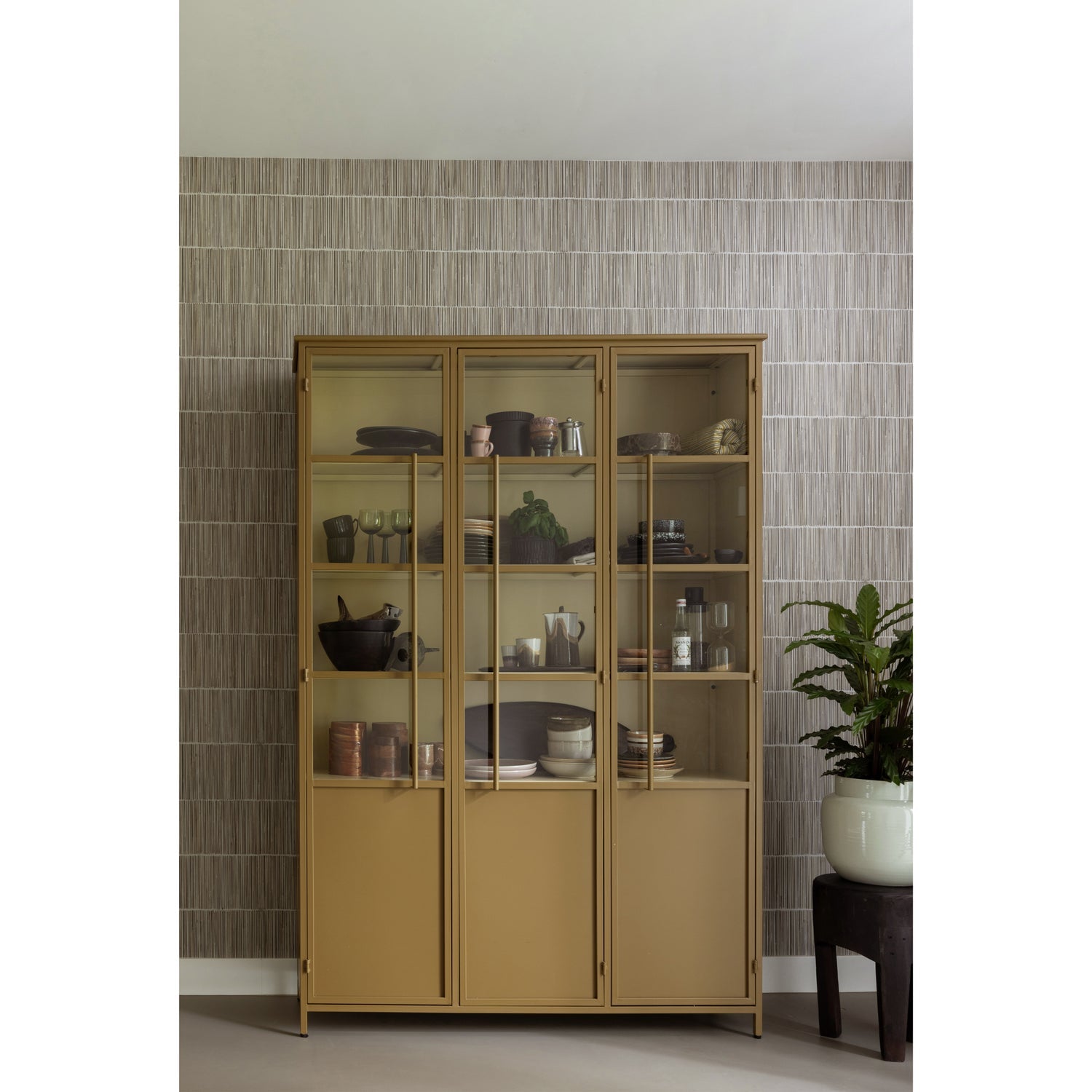 Vitrína 3-dveřová EXHIBIT medová