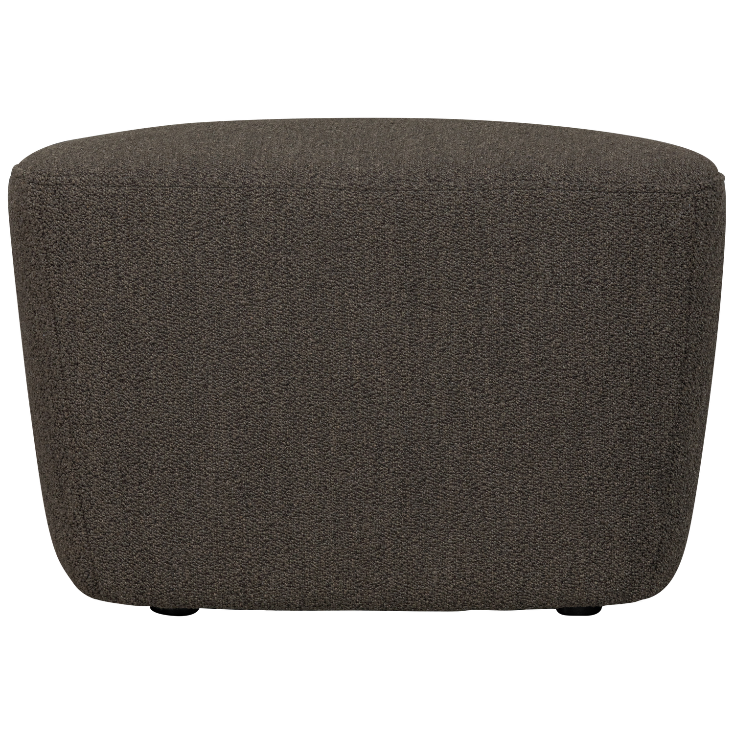 LOFTY Brown Bouclé Pouf