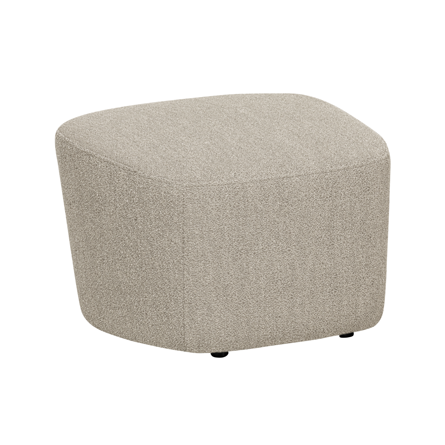 Puf LOFTY béžový bouclé