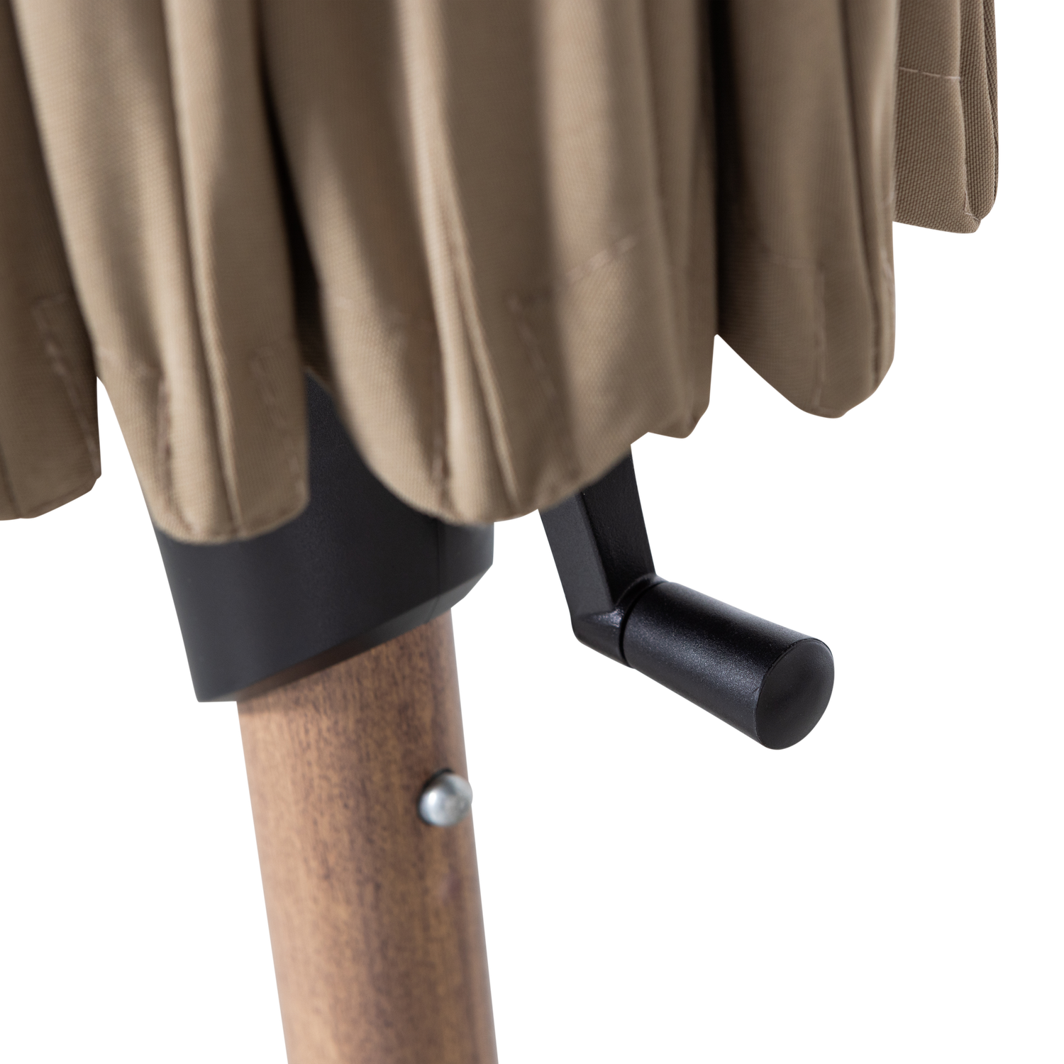 Zahradní slunečník MONICA zelený s béžovým podstavcem