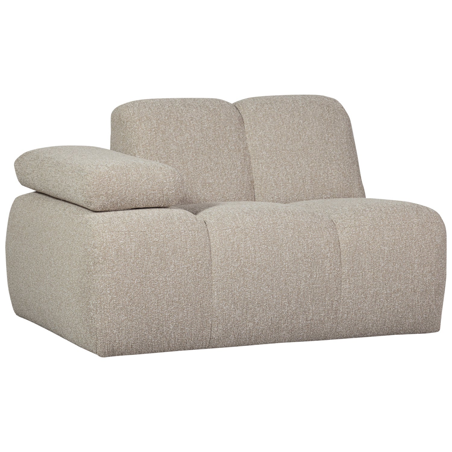 MOJO modular sofa - left element beige mélange bouclé