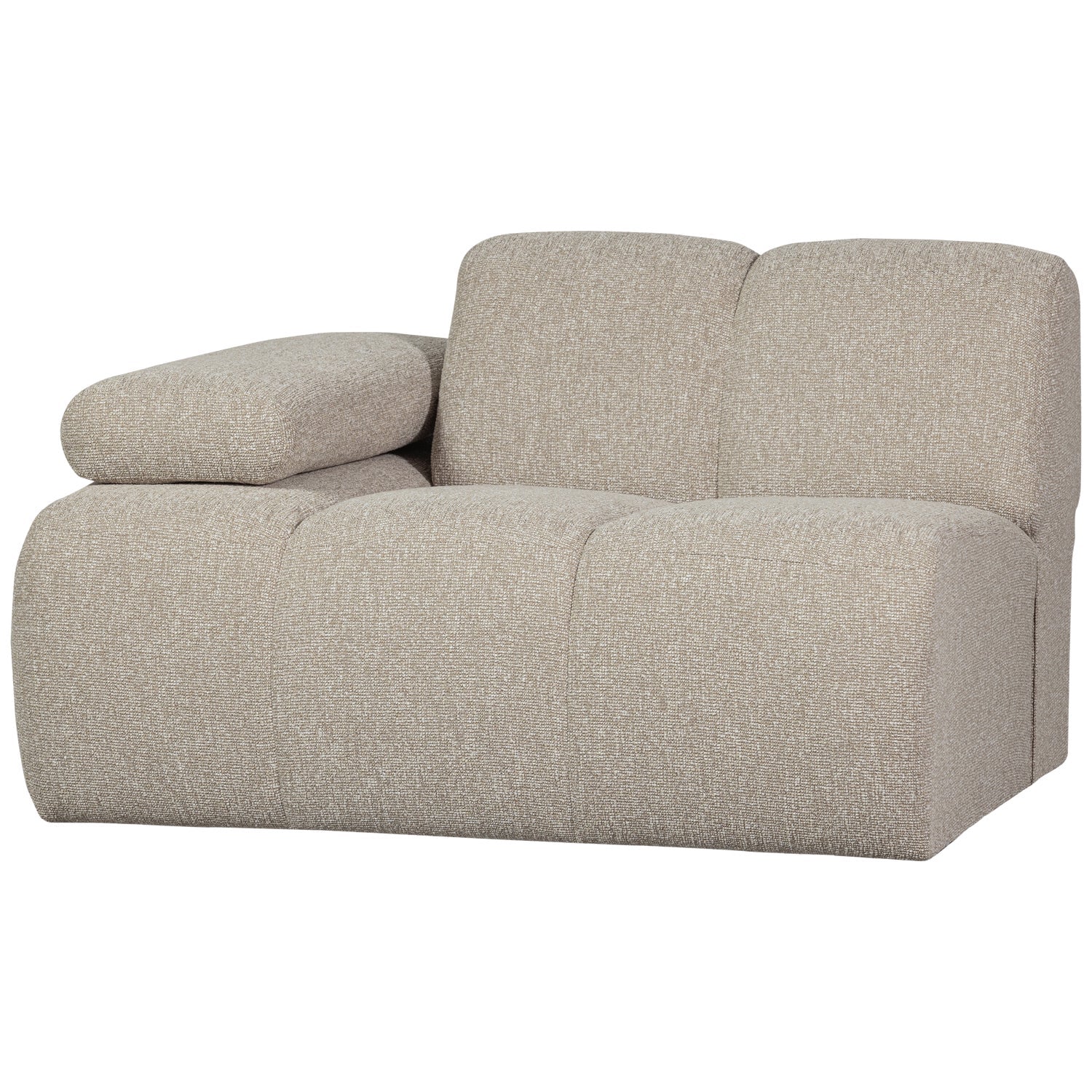MOJO modular sofa - left element beige mélange bouclé