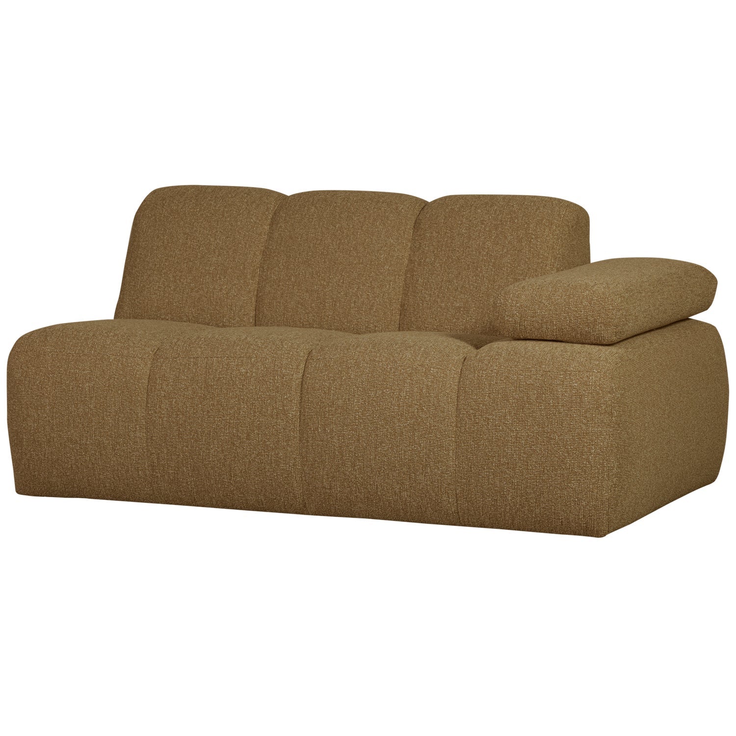 MOJO modular sofa - 1.5-seater right-hand element dark honey bouclé