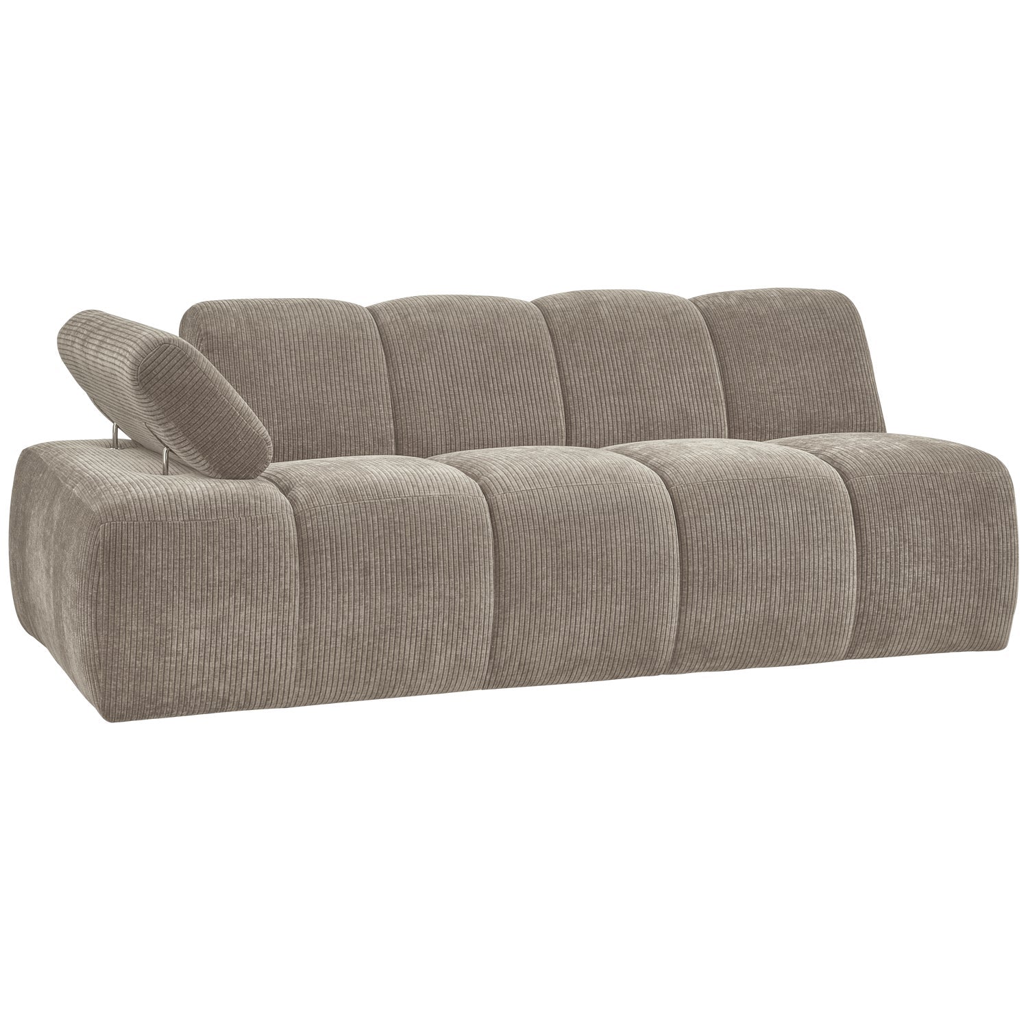 MOJO modular sofa - left-sided 2-seater dark sandy corduroy element