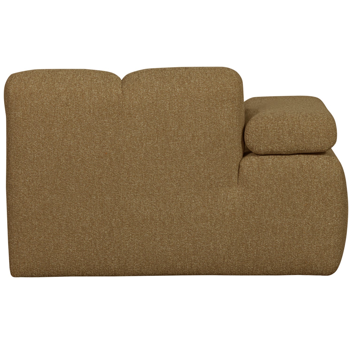 MOJO modular sofa - left-side chaise longue dark honey bouclé