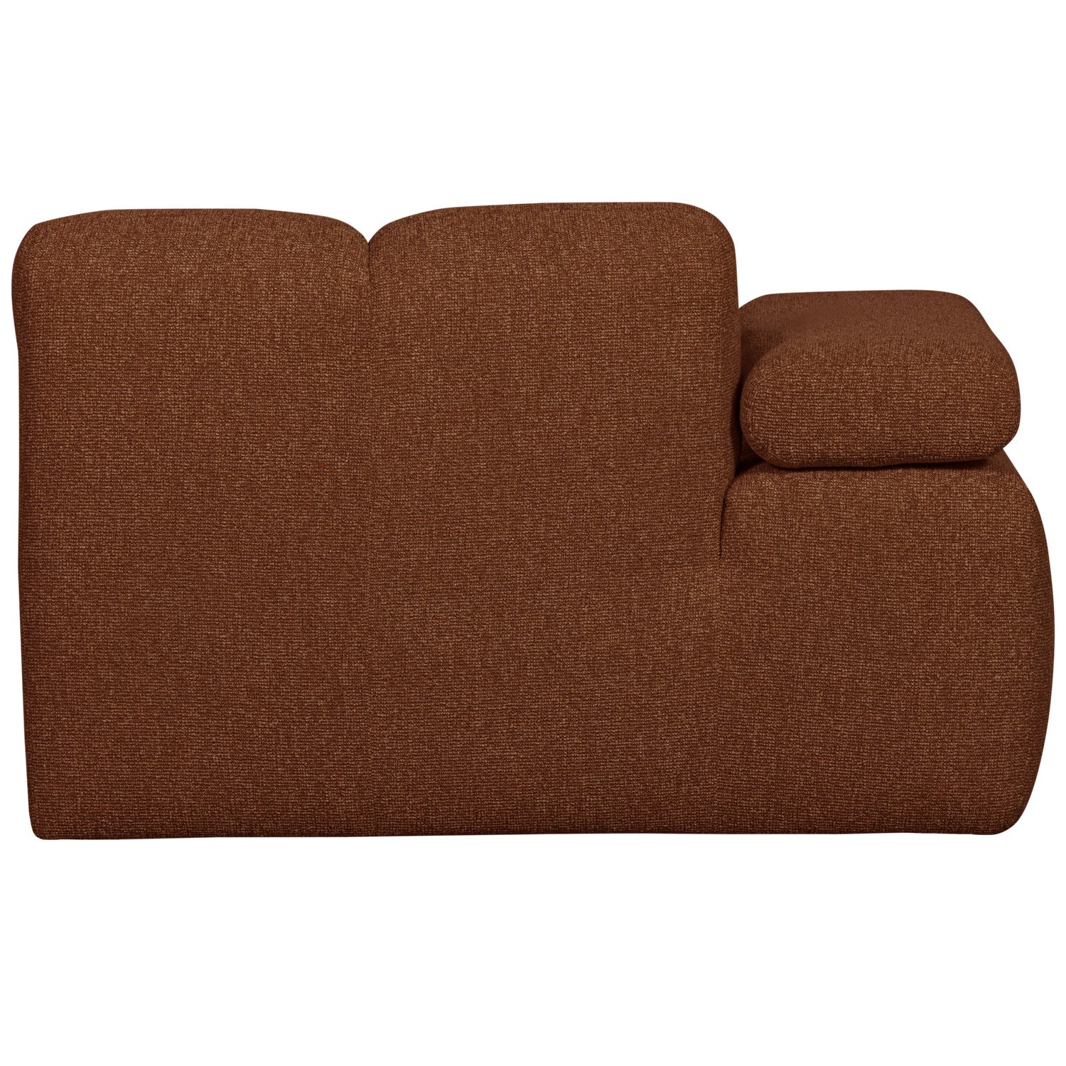 MOJO modular sofa - left-sided brown bouclé chaise longue