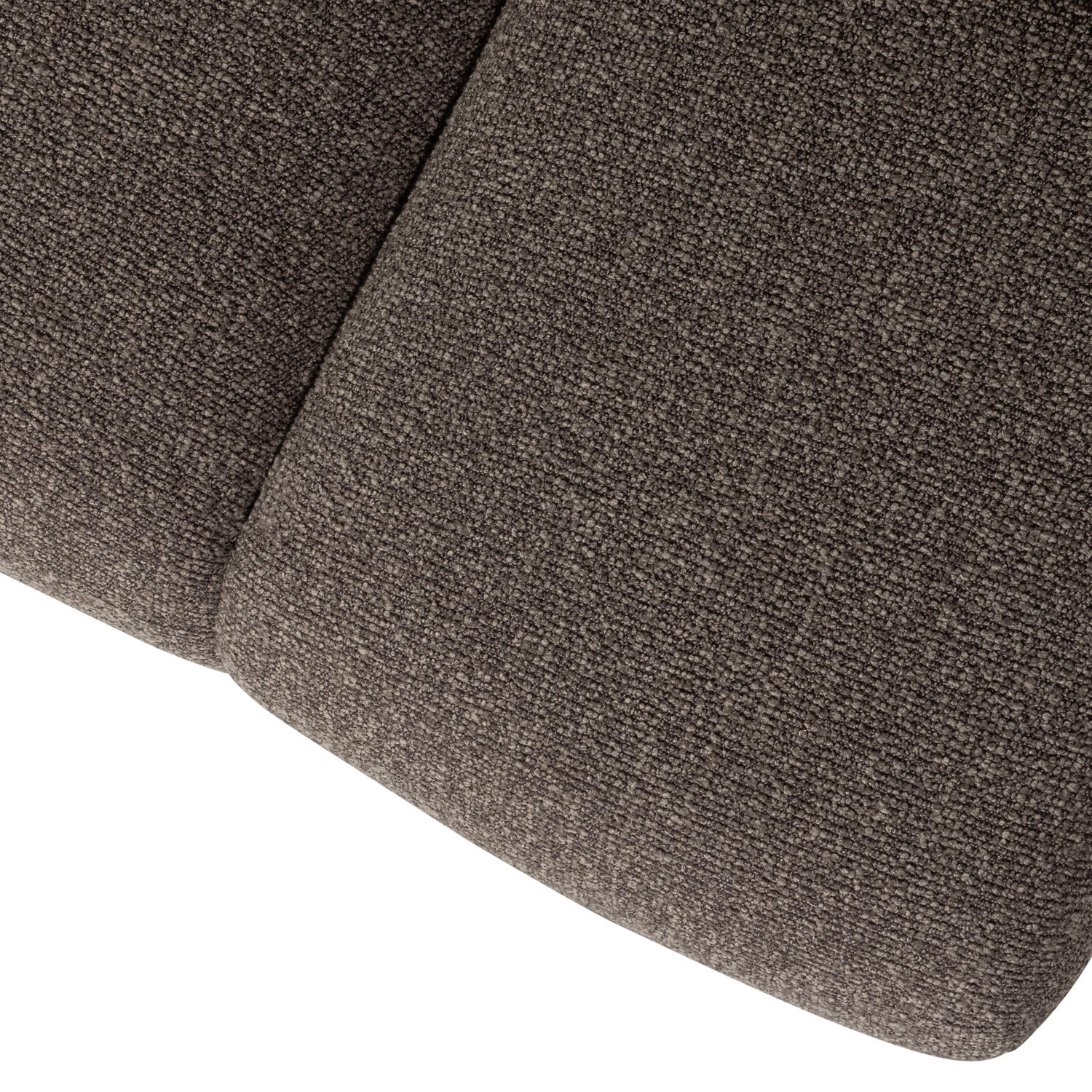 MOJO bench dark brown bouclé