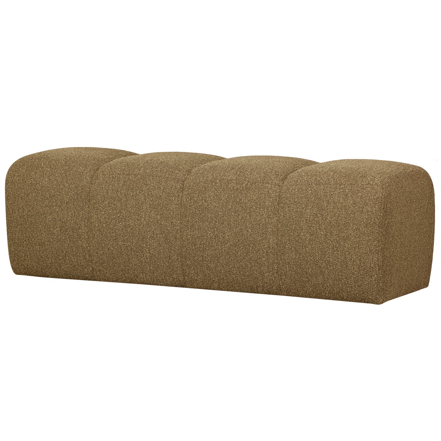 MOJO bench dark honey bouclé