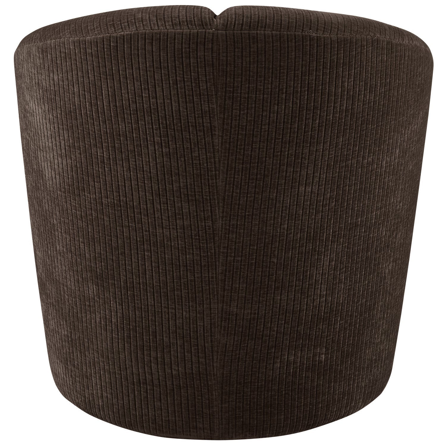 MOJO dark brown corduroy swivel armchair