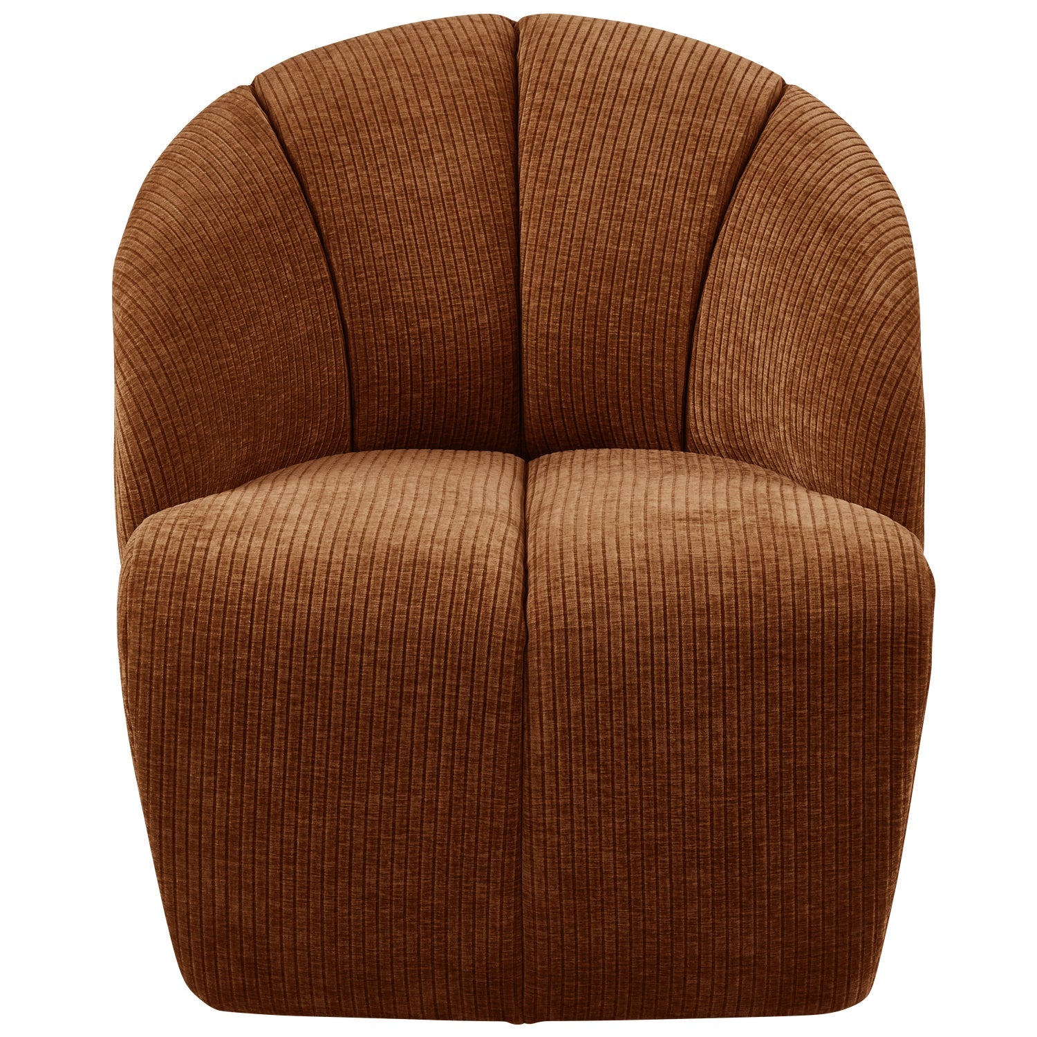 MOJO swivel armchair brown corduroy