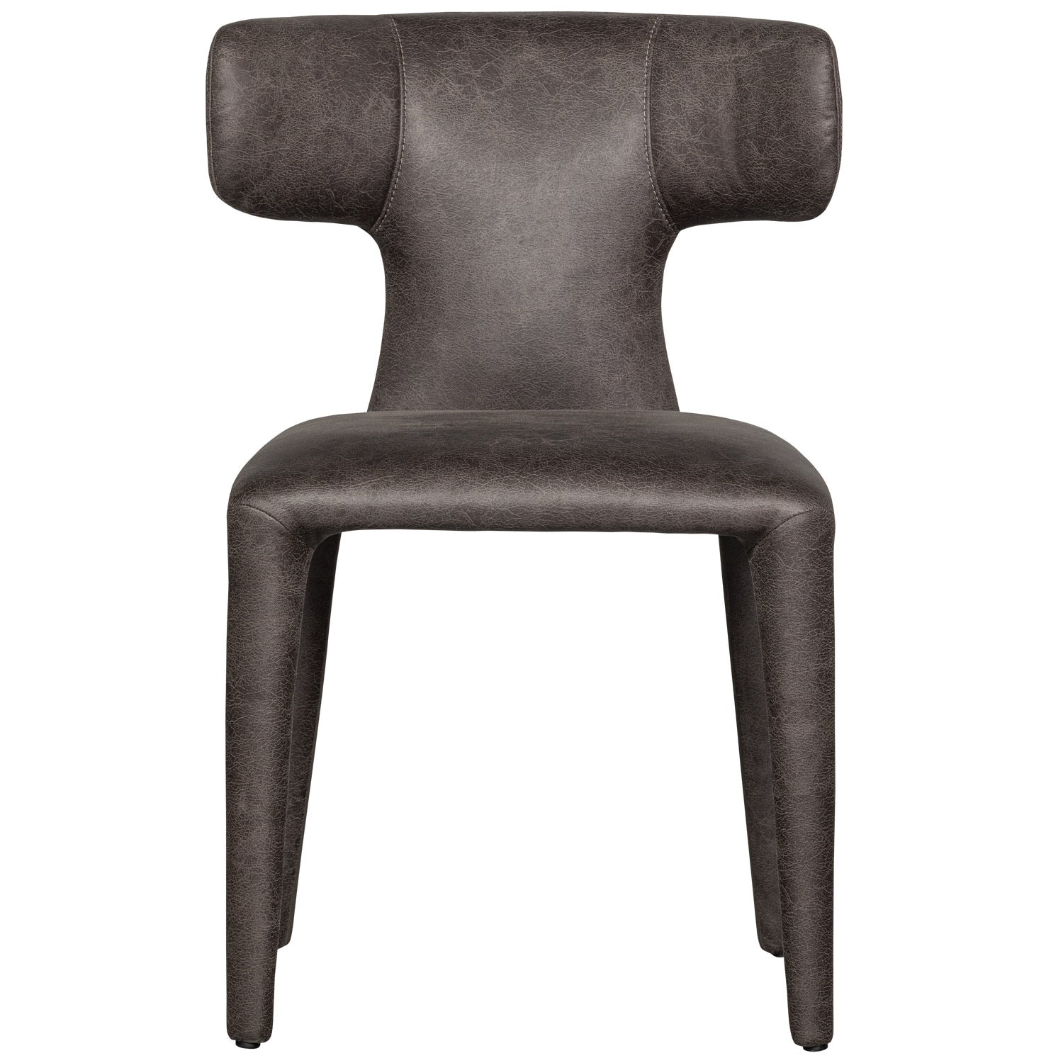 PERMIT Chair Dark Brown Eco-Leather