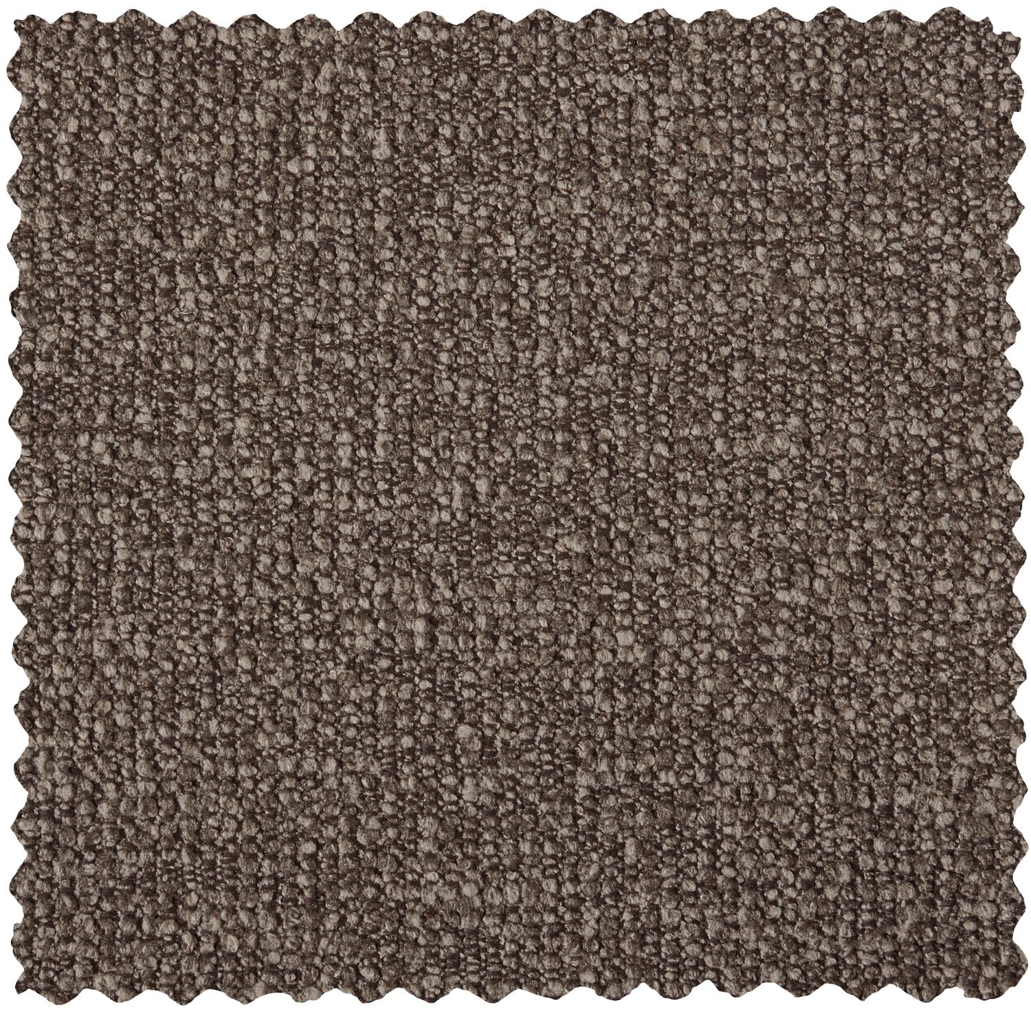 Left-facing modular corner sofa MOJO in dark brown bouclé