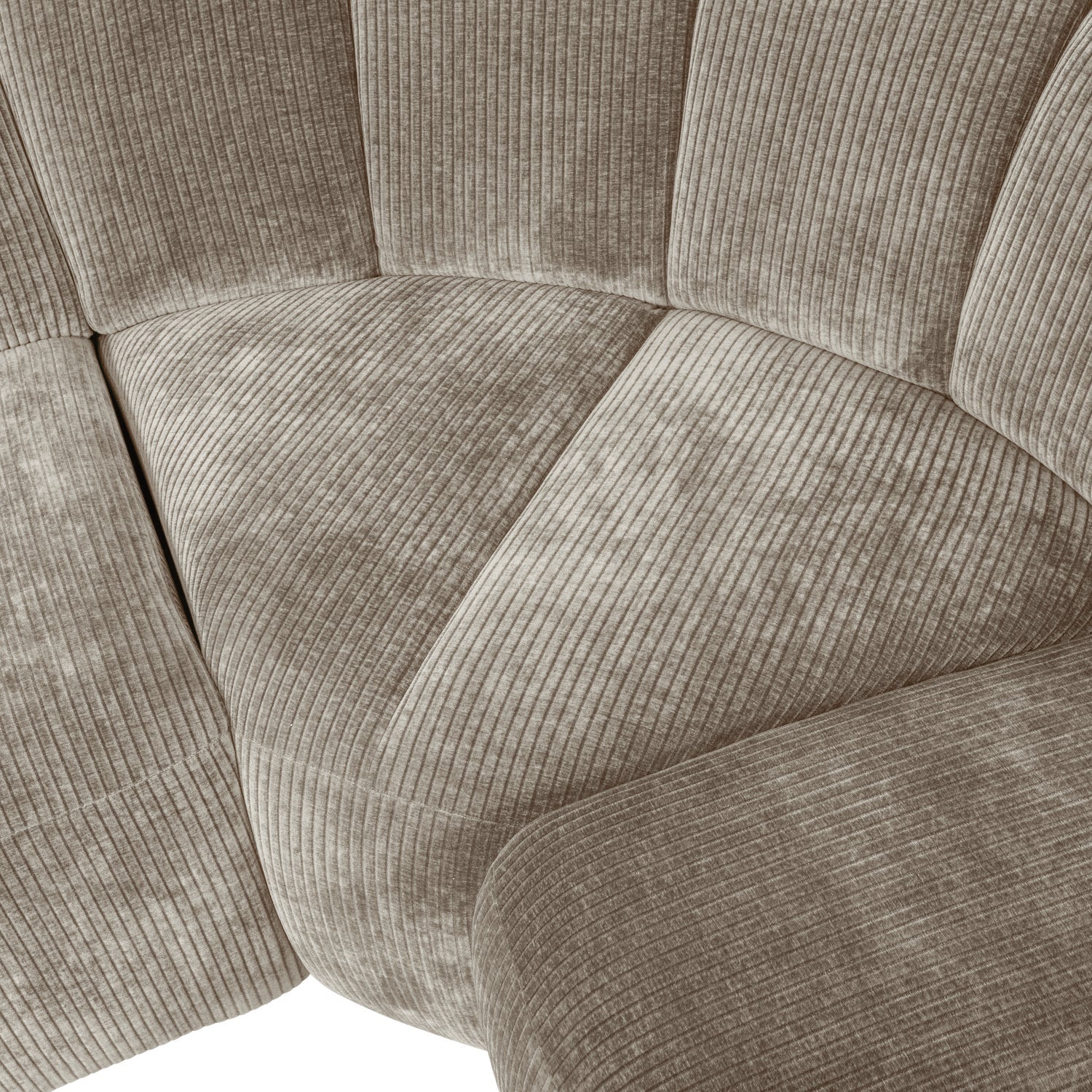 Modulární rohová sedačka pravostranná pro 6 osob MOJO tmavě pískový samet