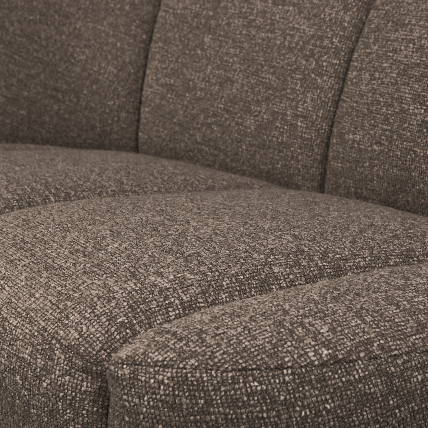 Sofa levostranná 2-osobová MOJO hnědý melange boucle