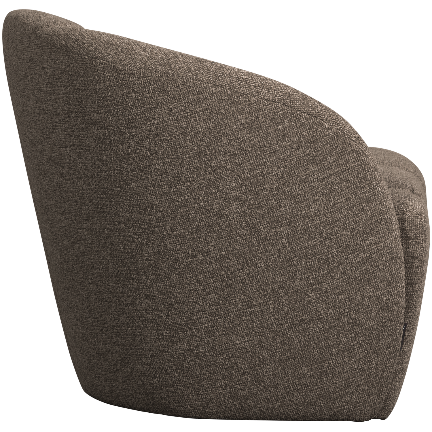 Sofa levostranná 2-osobová MOJO hnědý melange boucle