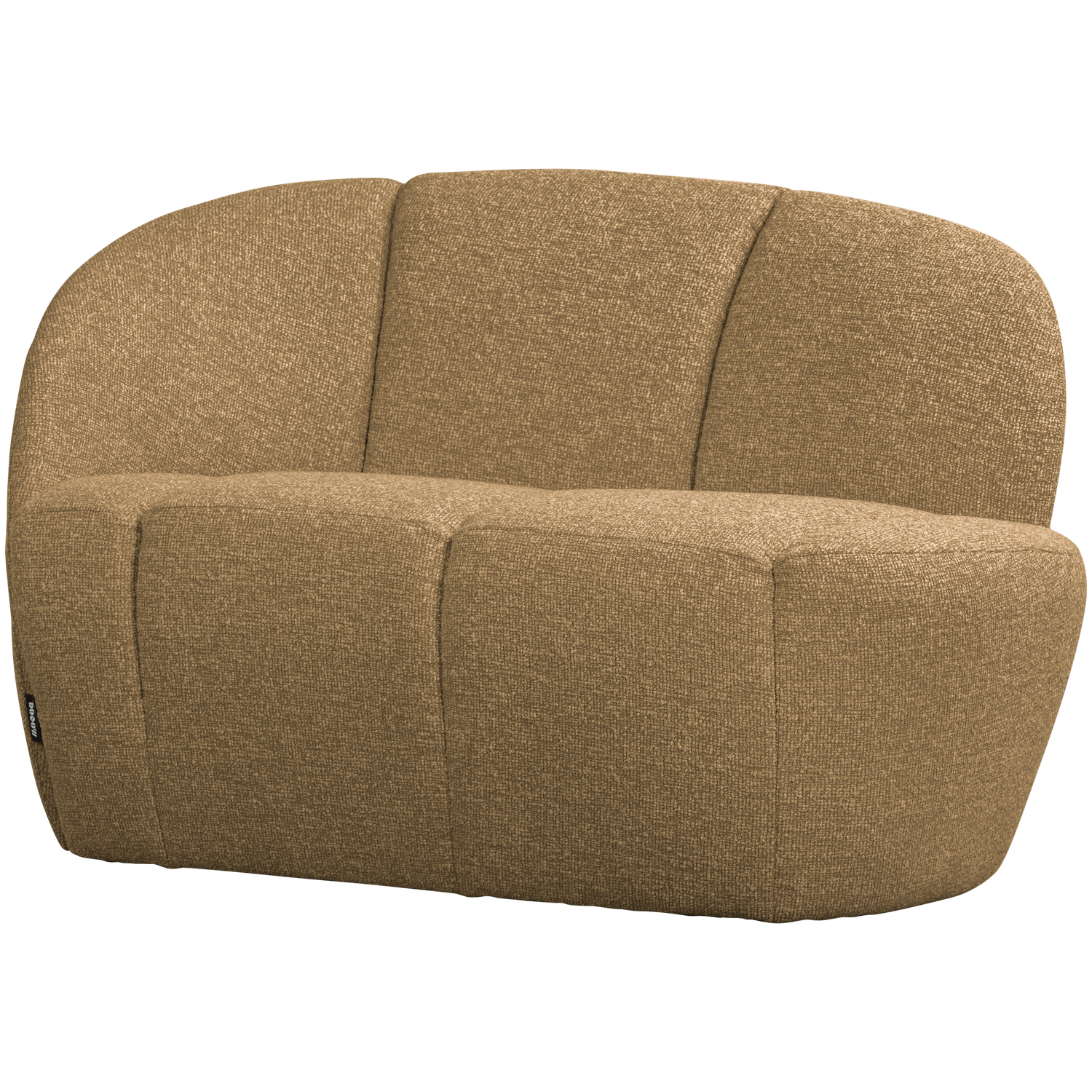 Sofa levostranná 2-osobová MOJO medový melír boucle