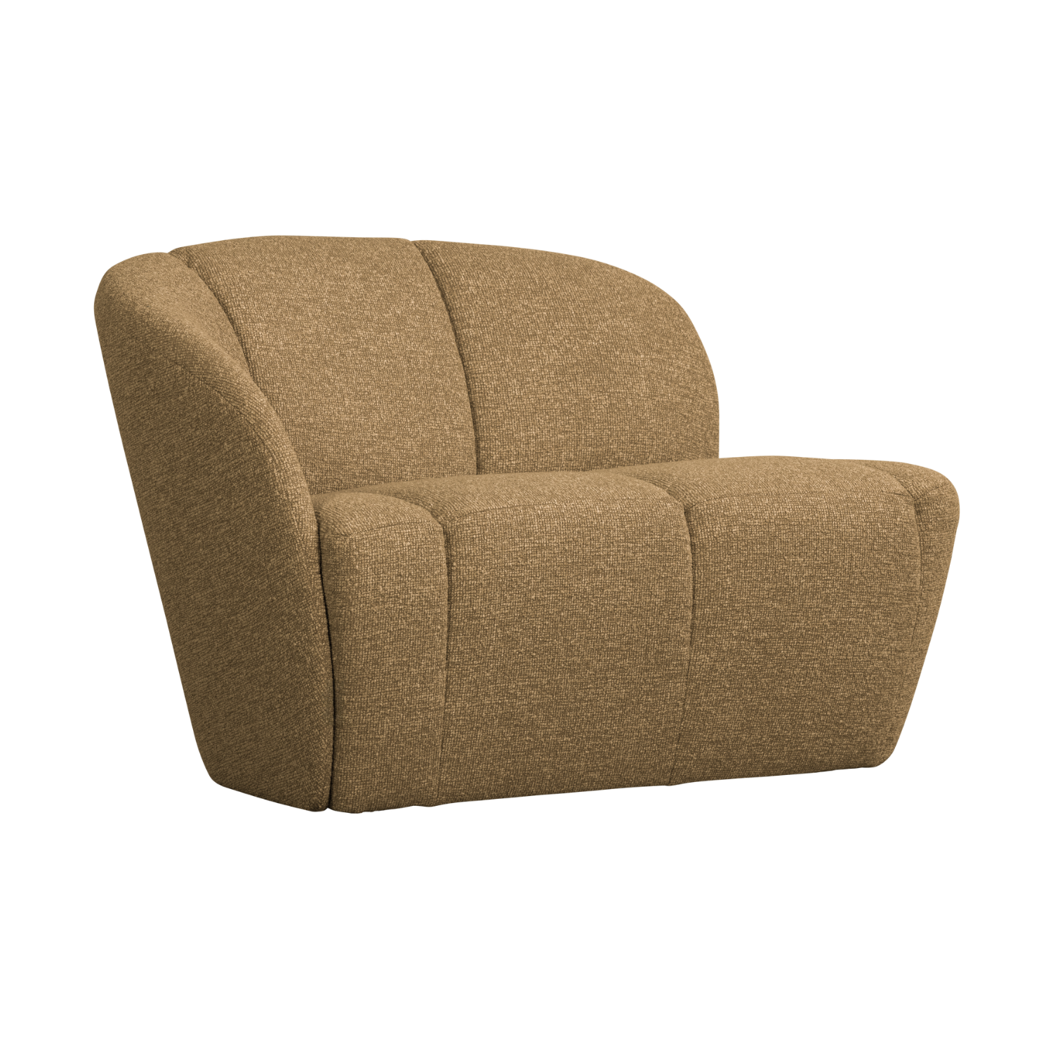 Sofa levostranná 2-osobová MOJO medový melír boucle
