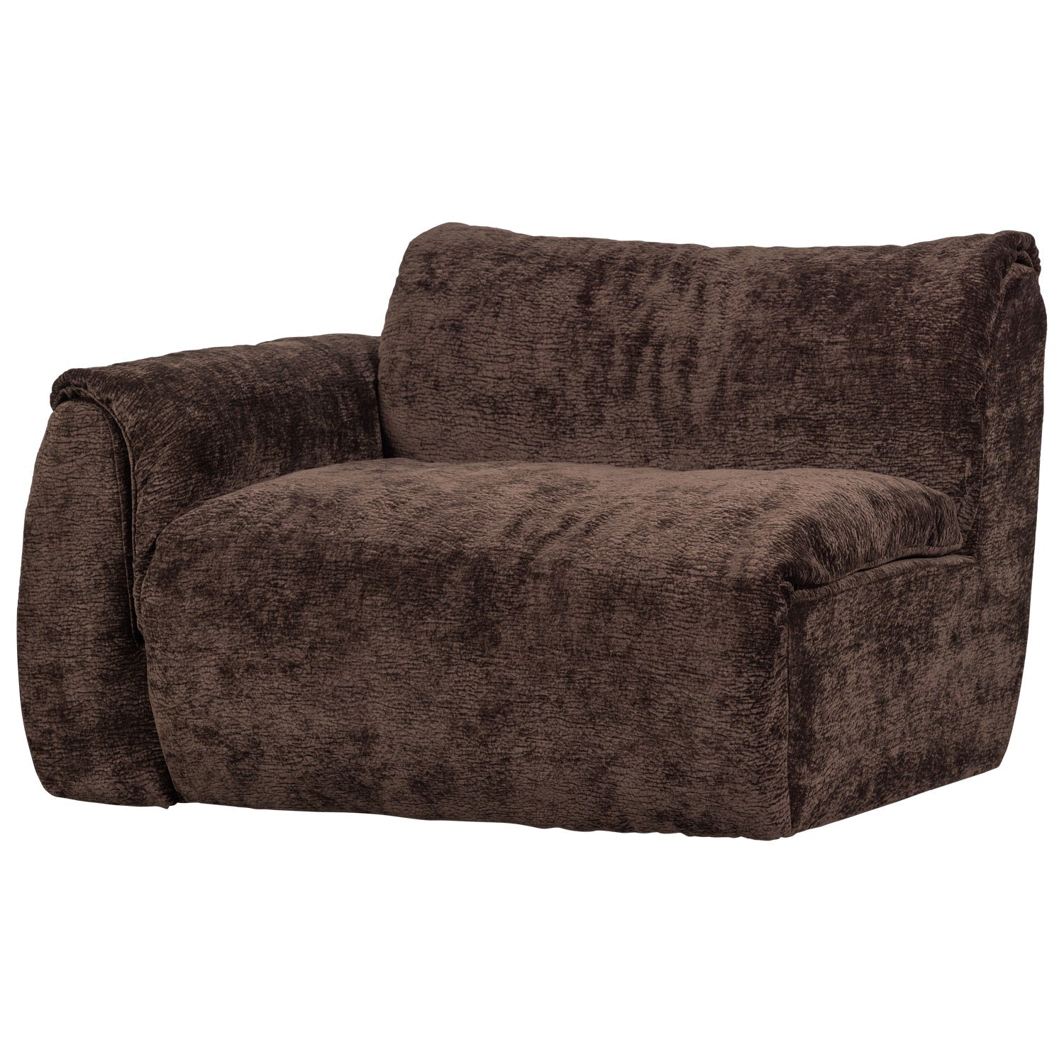 BAGGY 3D Modular Sofa - Left Element in Dark Brown