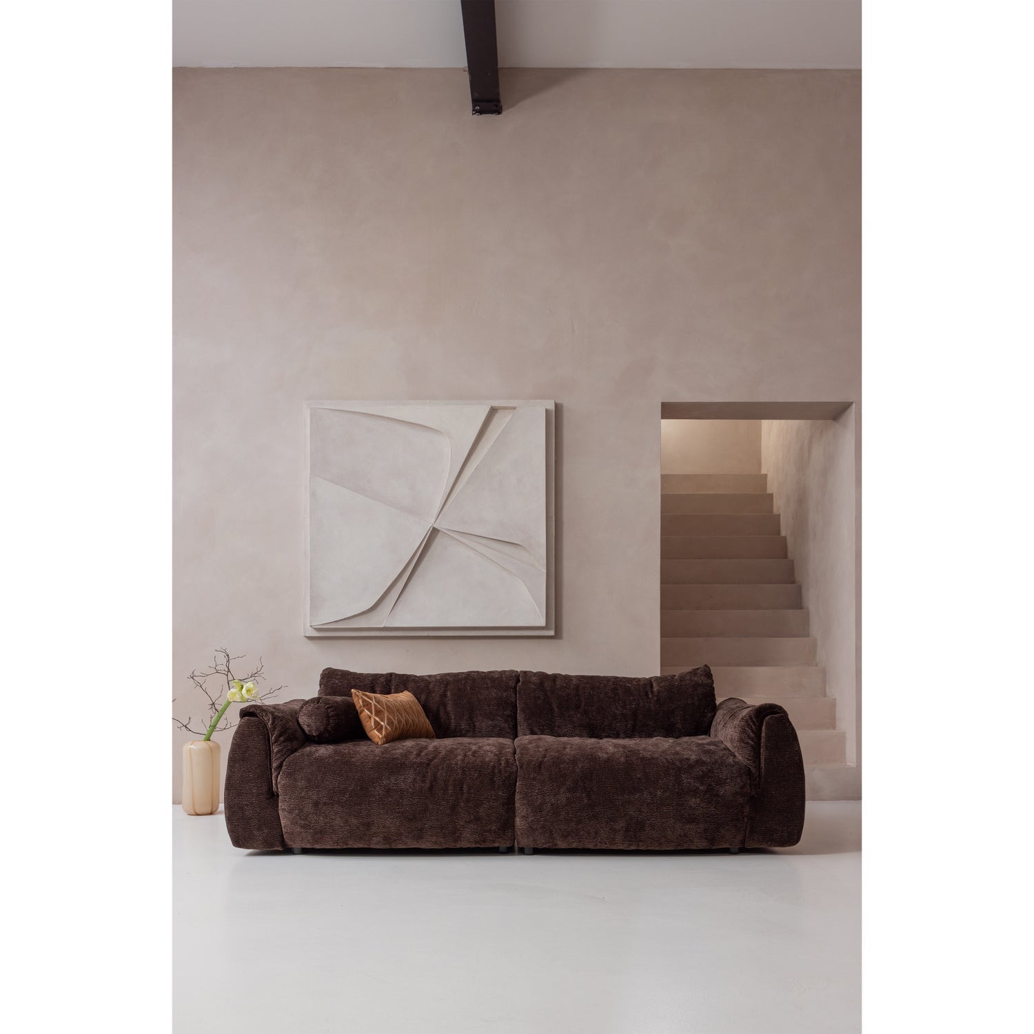 BAGGY 3D Modular Sofa - Left Element in Dark Brown