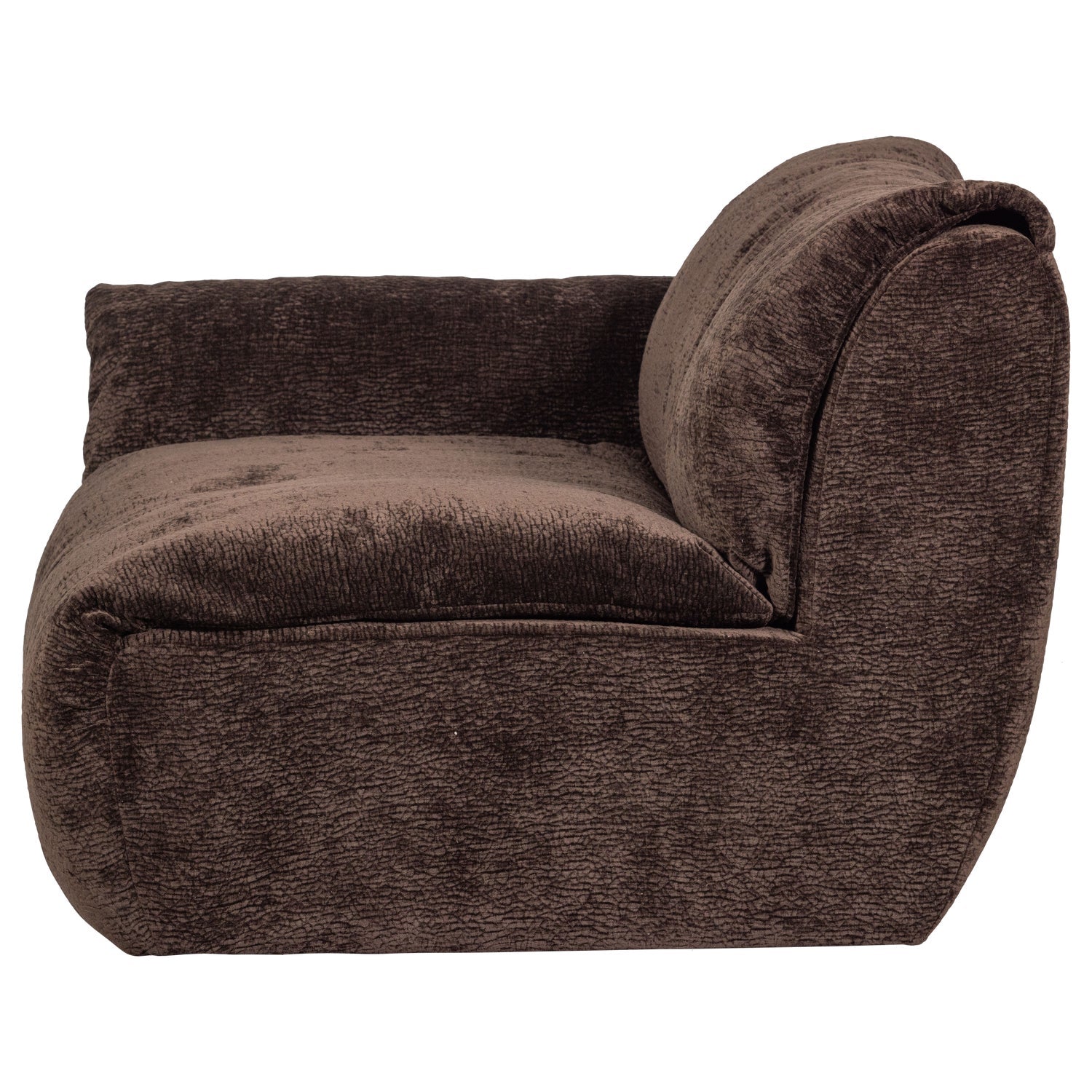 BAGGY 3D Modular Sofa - Left Element in Dark Brown