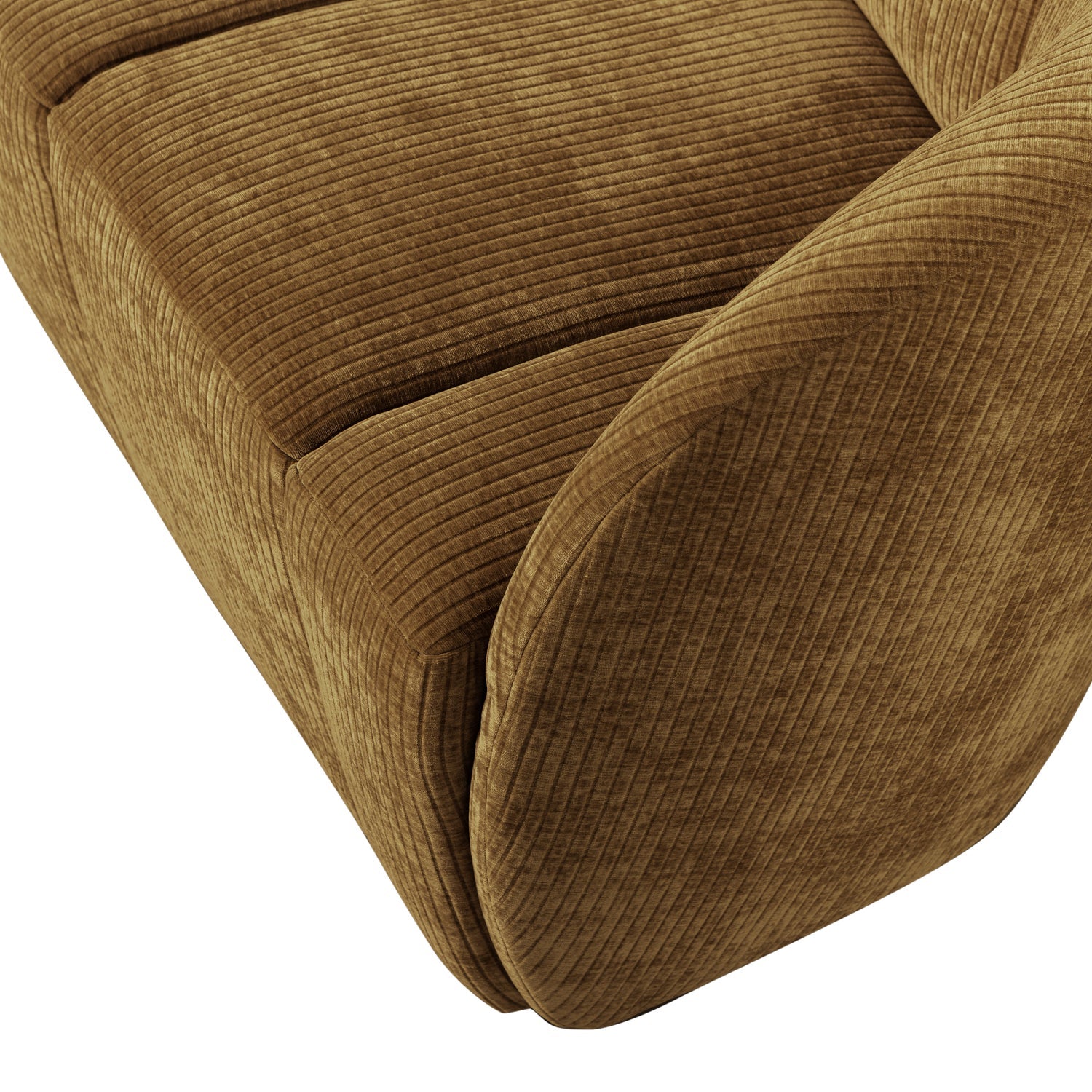 Right-facing 2-seater sofa MOJO dark honey corduroy