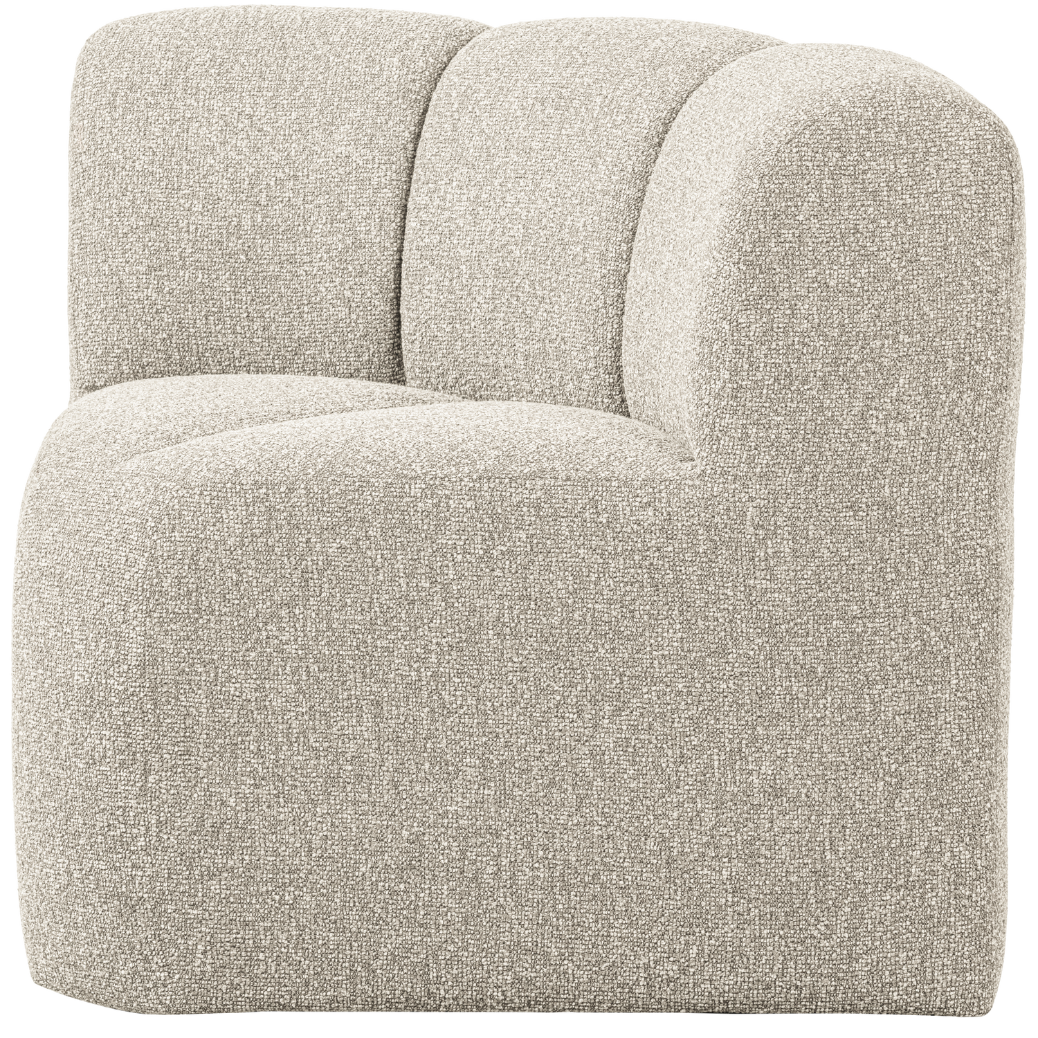 MOJO BENCH Modular Sofa - Beige Melange Boucle Corner Element