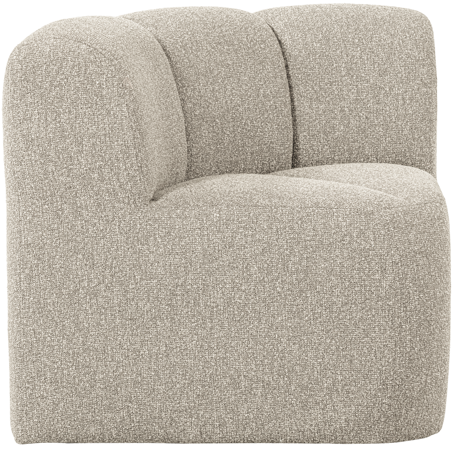 MOJO BENCH Modular Sofa - Beige Melange Boucle Corner Element