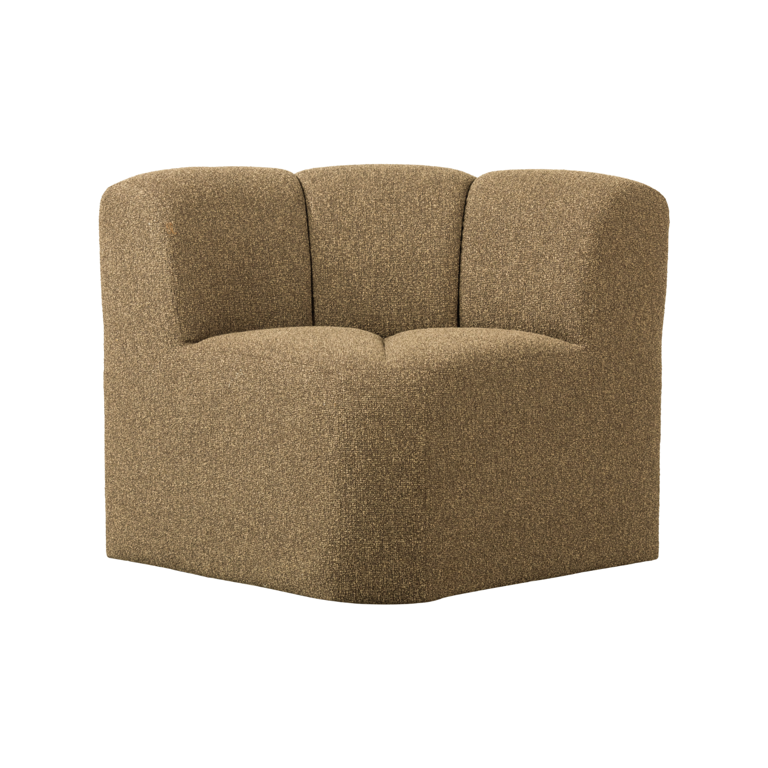 MOJO BENCH Modular Sofa - Honey Melange Boucle Corner Element