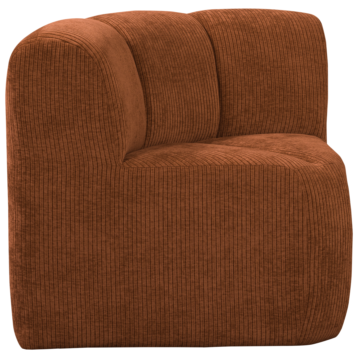 MOJO BENCH Modular Sofa - Rusty Brown Corduroy Corner Element