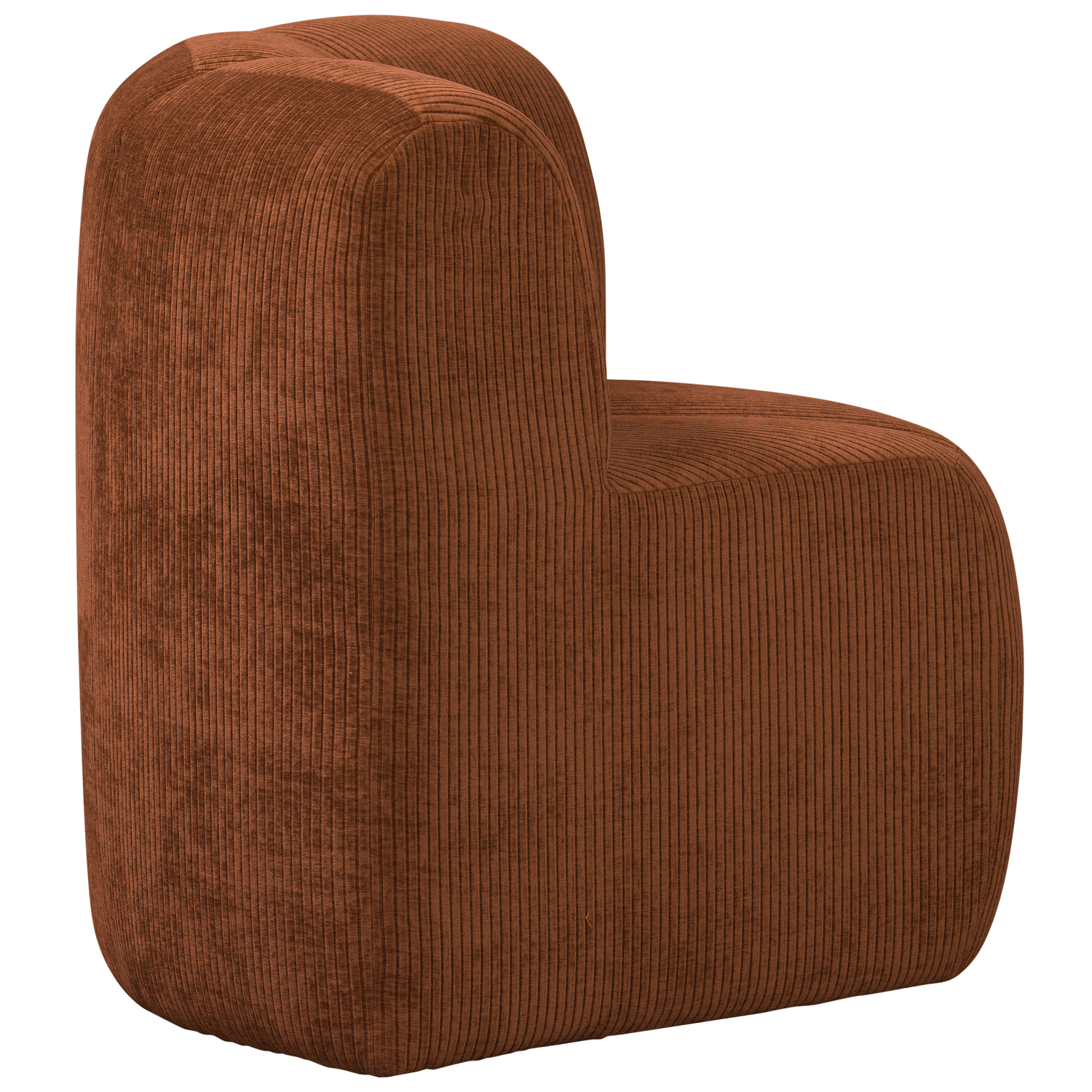 MOJO BENCH Modular Sofa - Rusty Brown Corduroy Corner Element