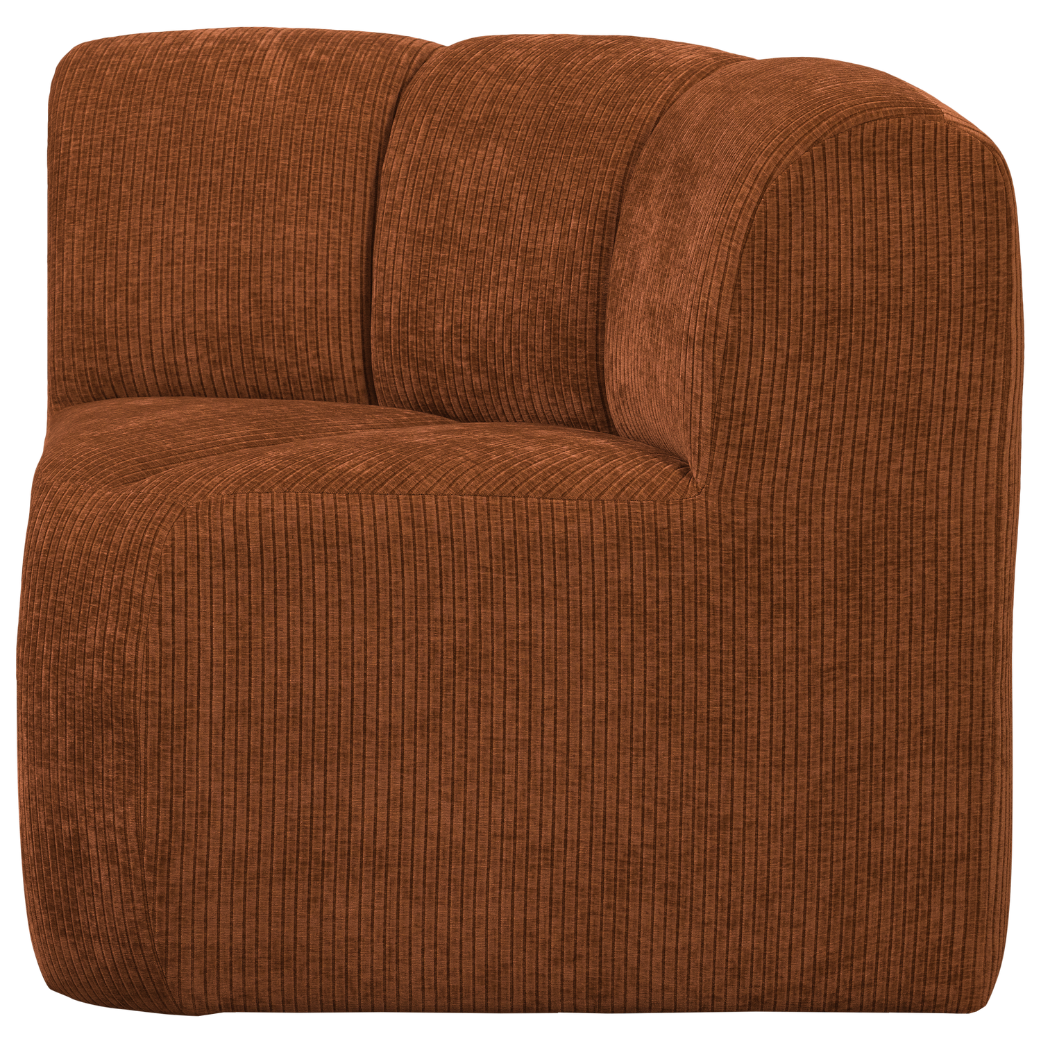 MOJO BENCH Modular Sofa - Rusty Brown Corduroy Corner Element