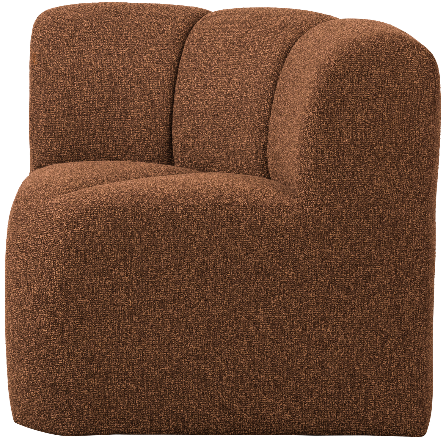 MOJO BENCH Modular Sofa - Rusty Brown Mélange Boucle Corner Element