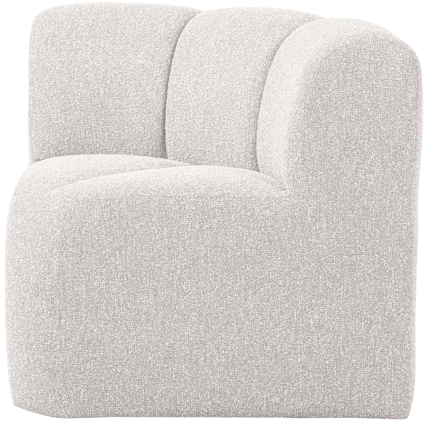 Modulární pohovka MOJO BENCH - rohový prvek ecru melange boucle