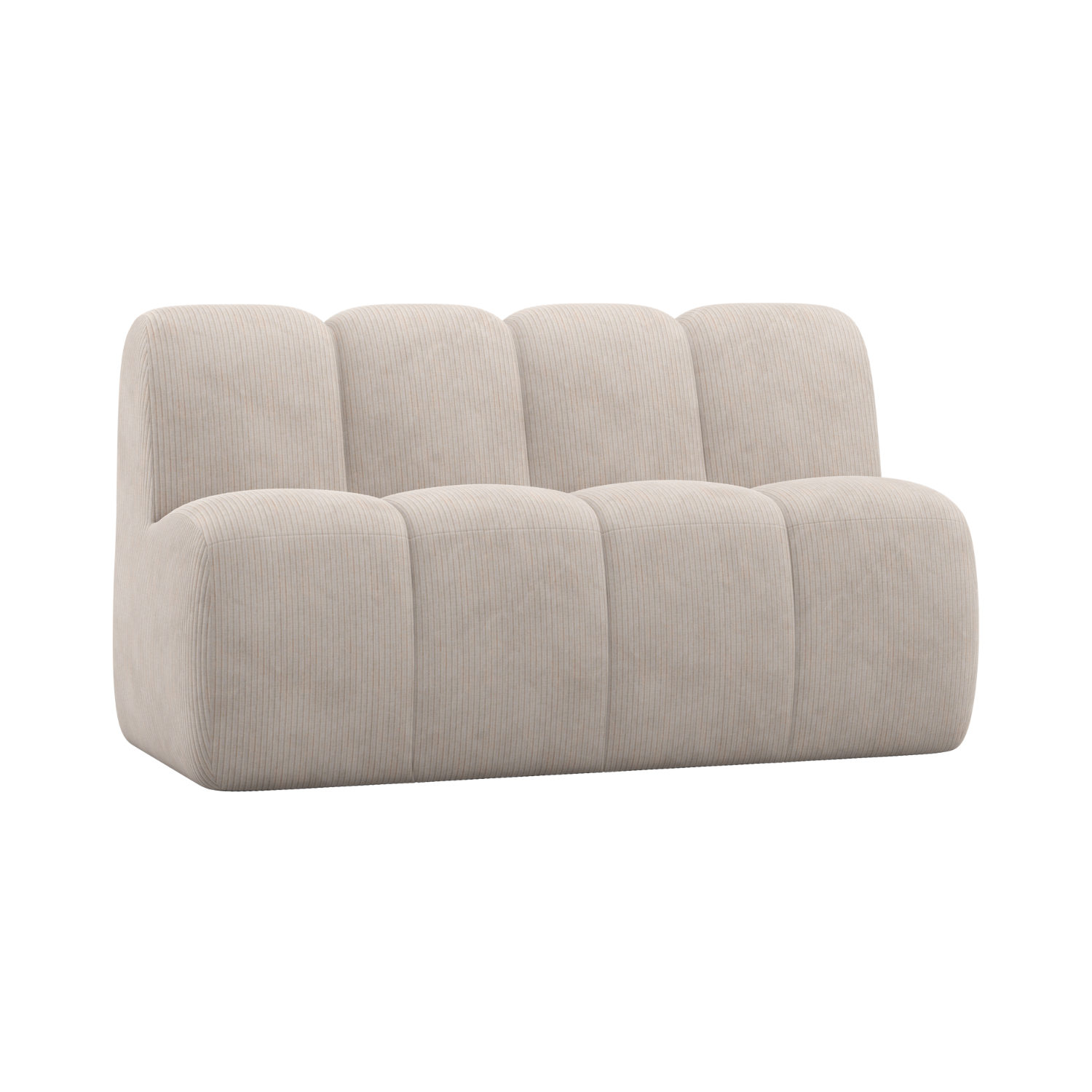 MOJO BENCH Modular Sofa - 3-Seater Ecru Corduroy Element