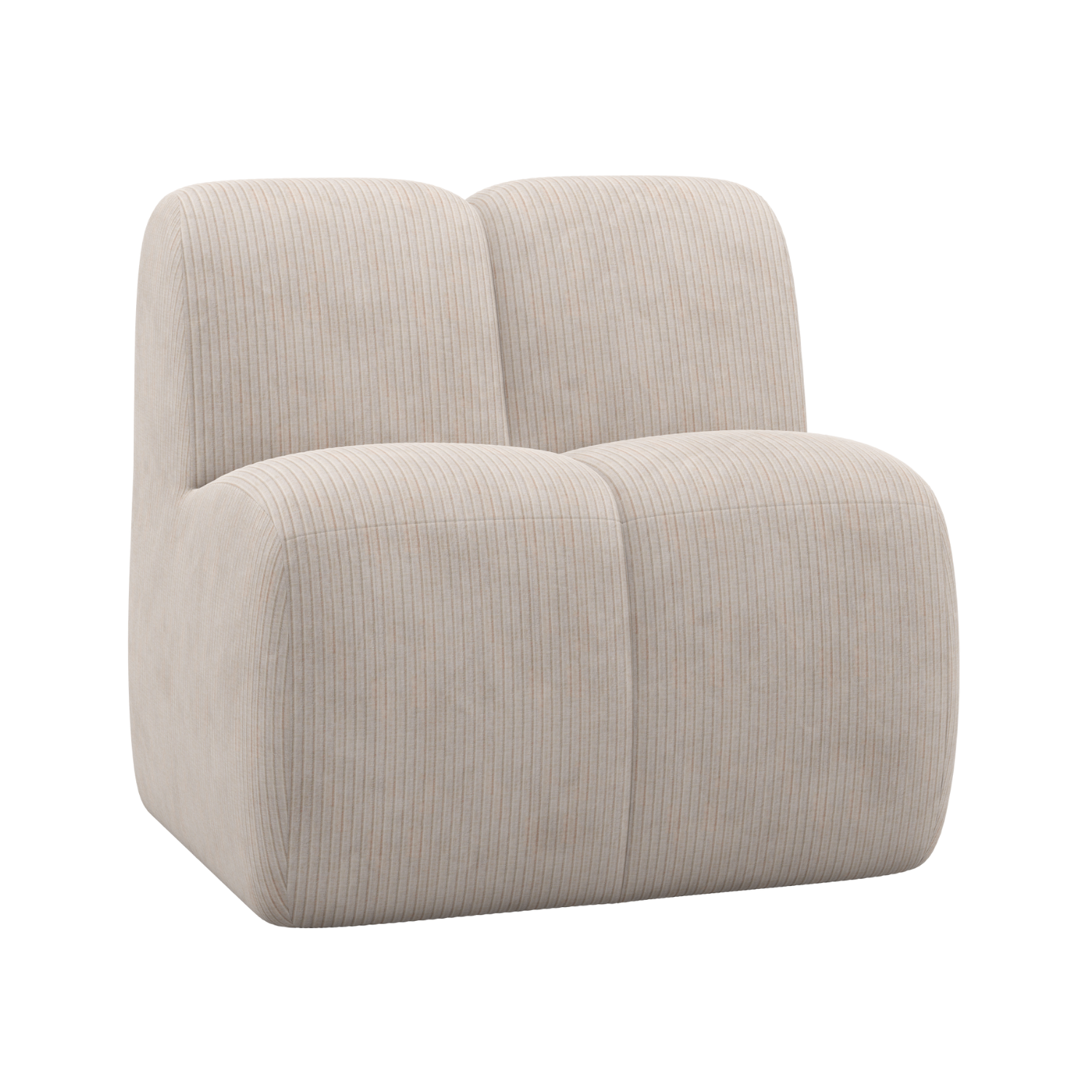 Křeslo / modul MOJO BENCH ecru samet