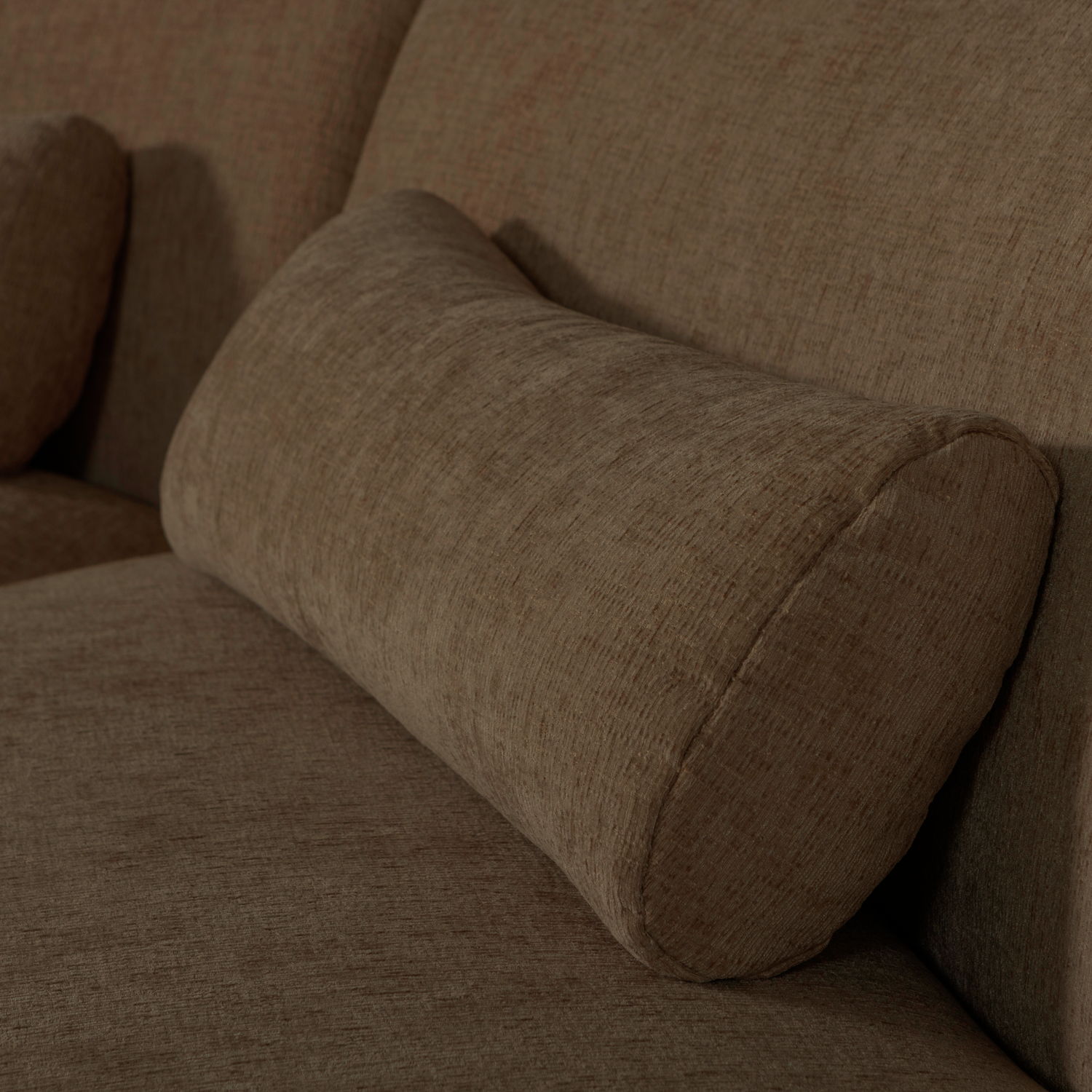 Pohovka půlkruhová pro 4 osoby BATAVIER hnědá